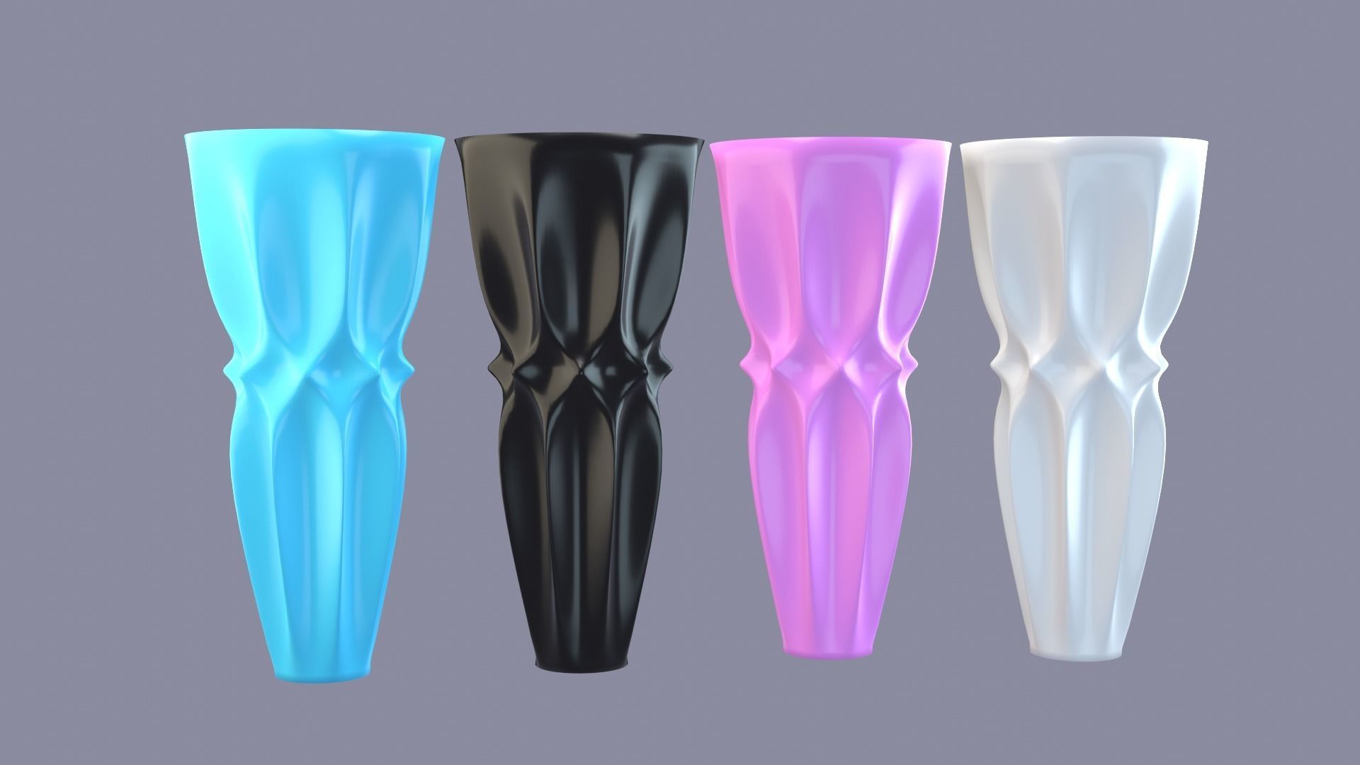 Vases porcelain 2 3D Model Collection_34