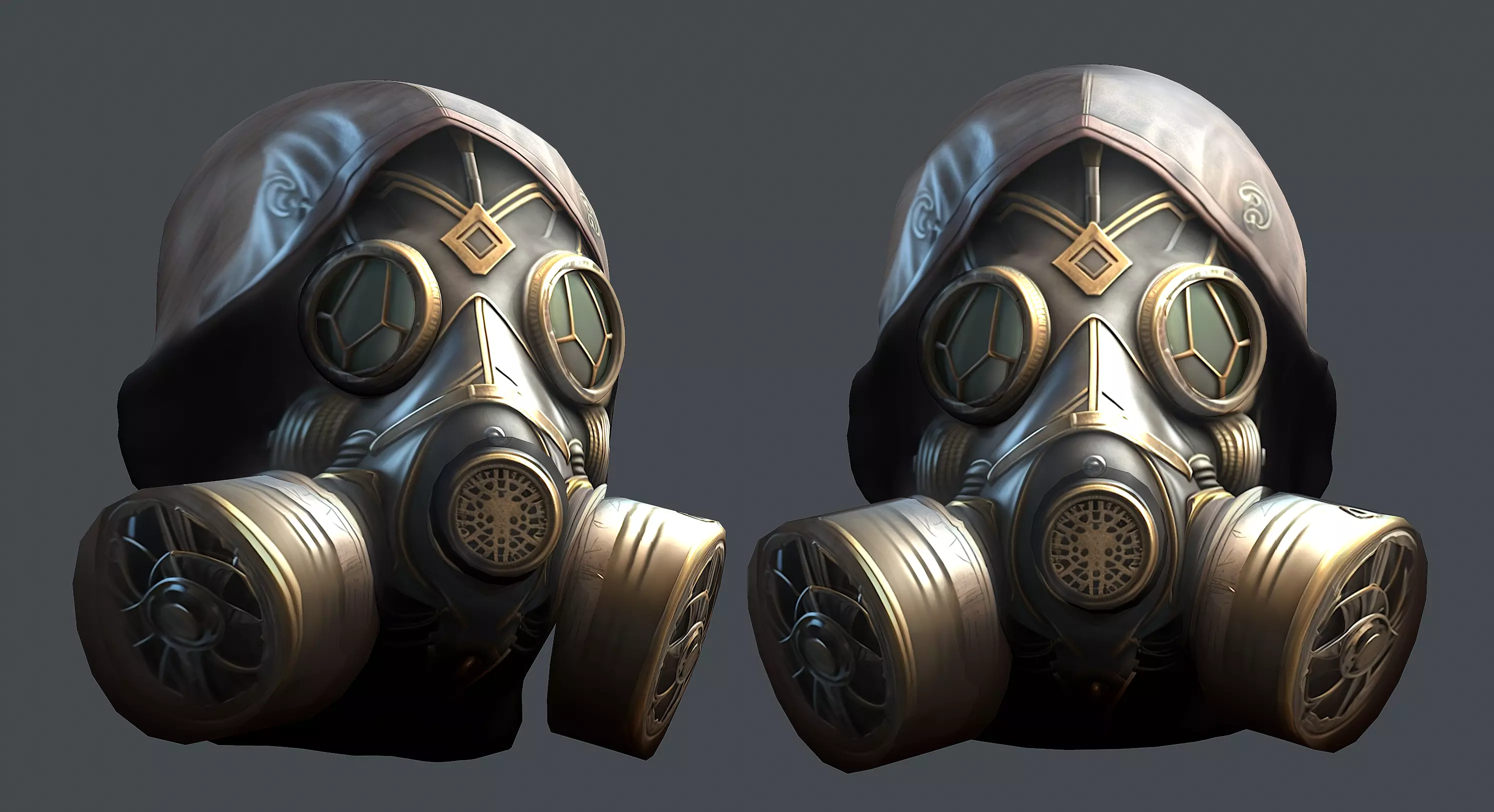 helmet 3d model military combat Military scifi helmet Low-poly Low-poly 3D model_0