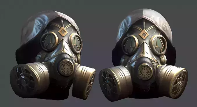 helmet 3d model military combat  Military scifi helmet Low-poly