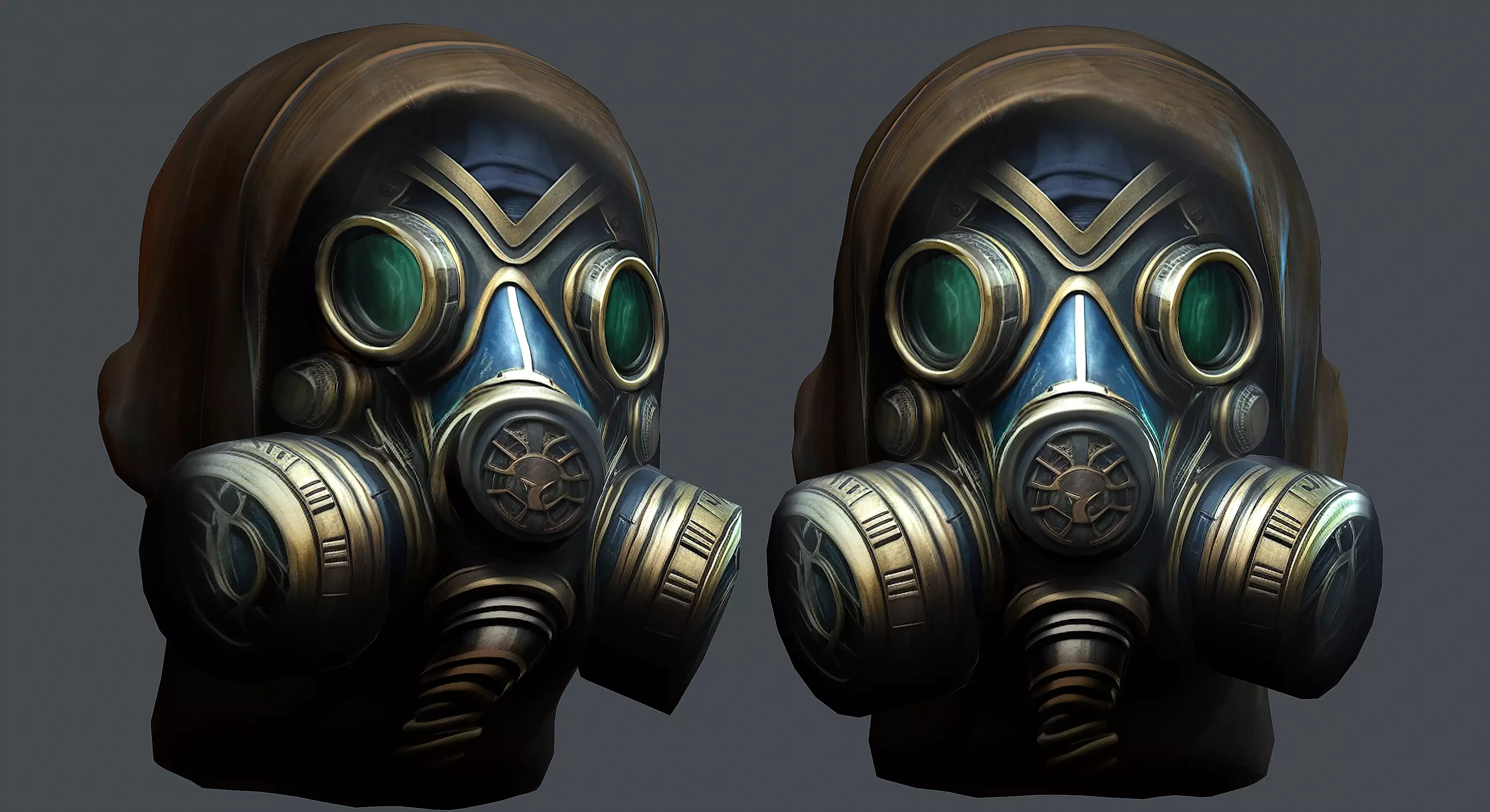 Helmet 3d model military combat Military scifi helmet Low-poly Low-poly 3D model_0