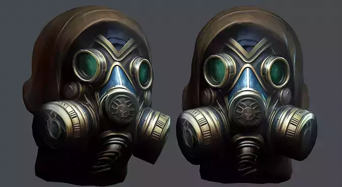 Helmet 3d model military combat  Military scifi helmet Low-poly