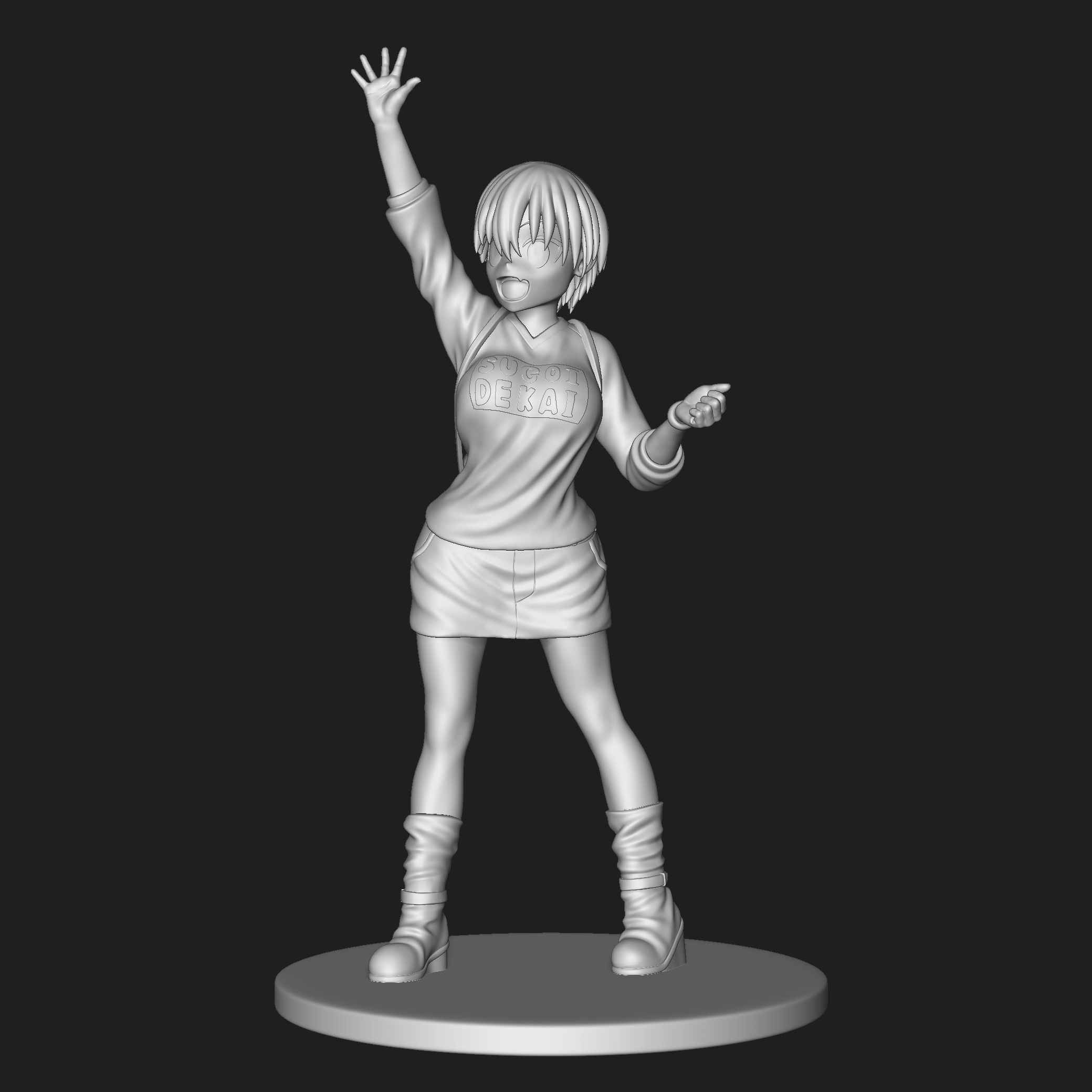 Uzaki Hana 01 3D print model_10