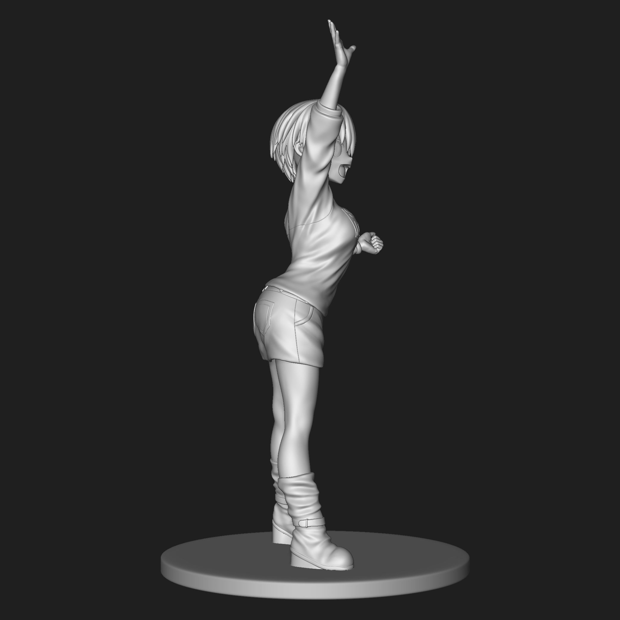 Uzaki Hana 01 3D print model_4