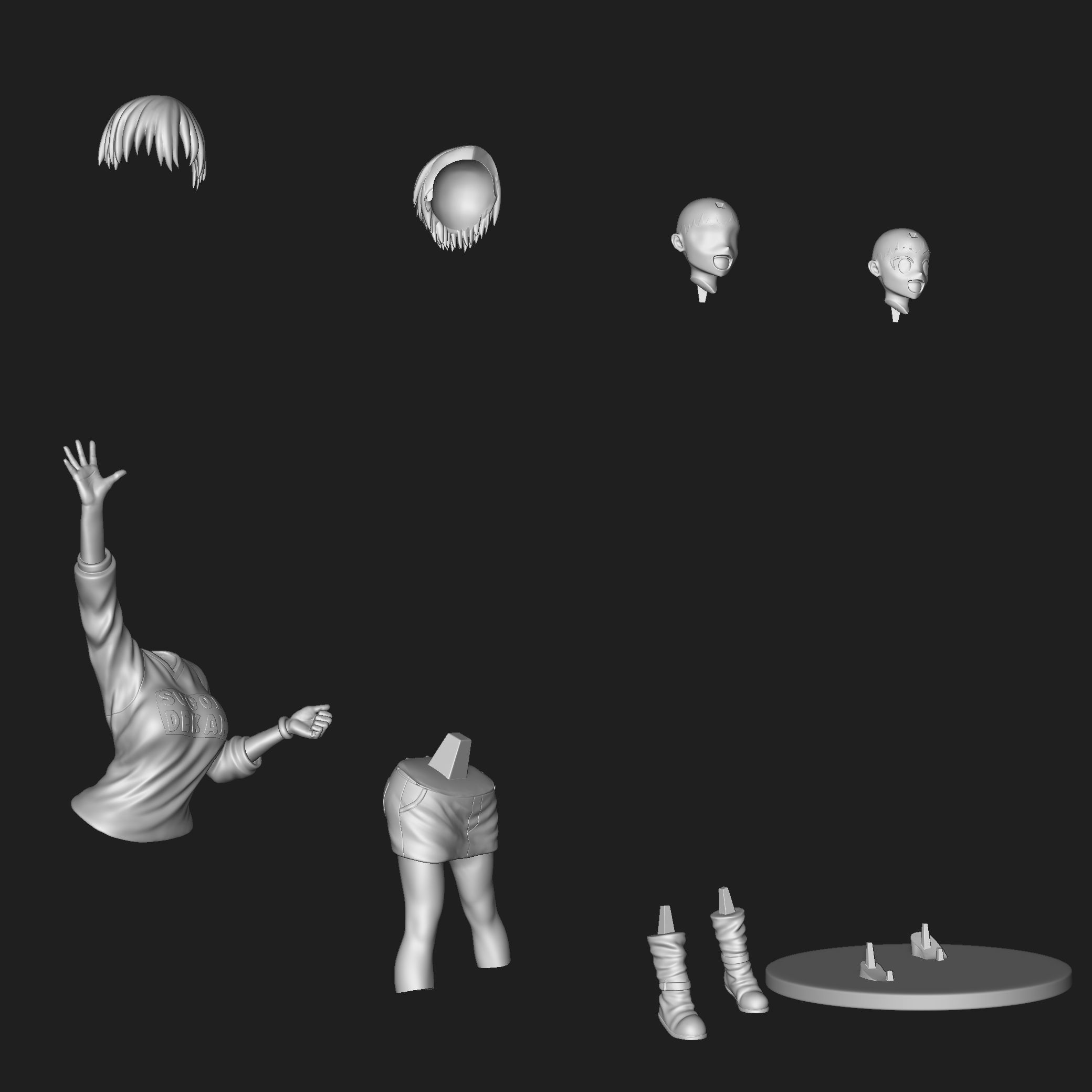 Uzaki Hana 01 3D print model_14