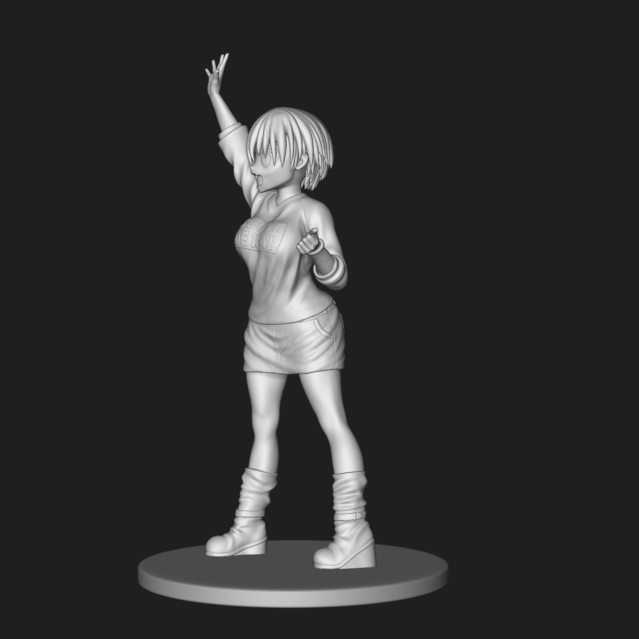Uzaki Hana 01 3D print model_9