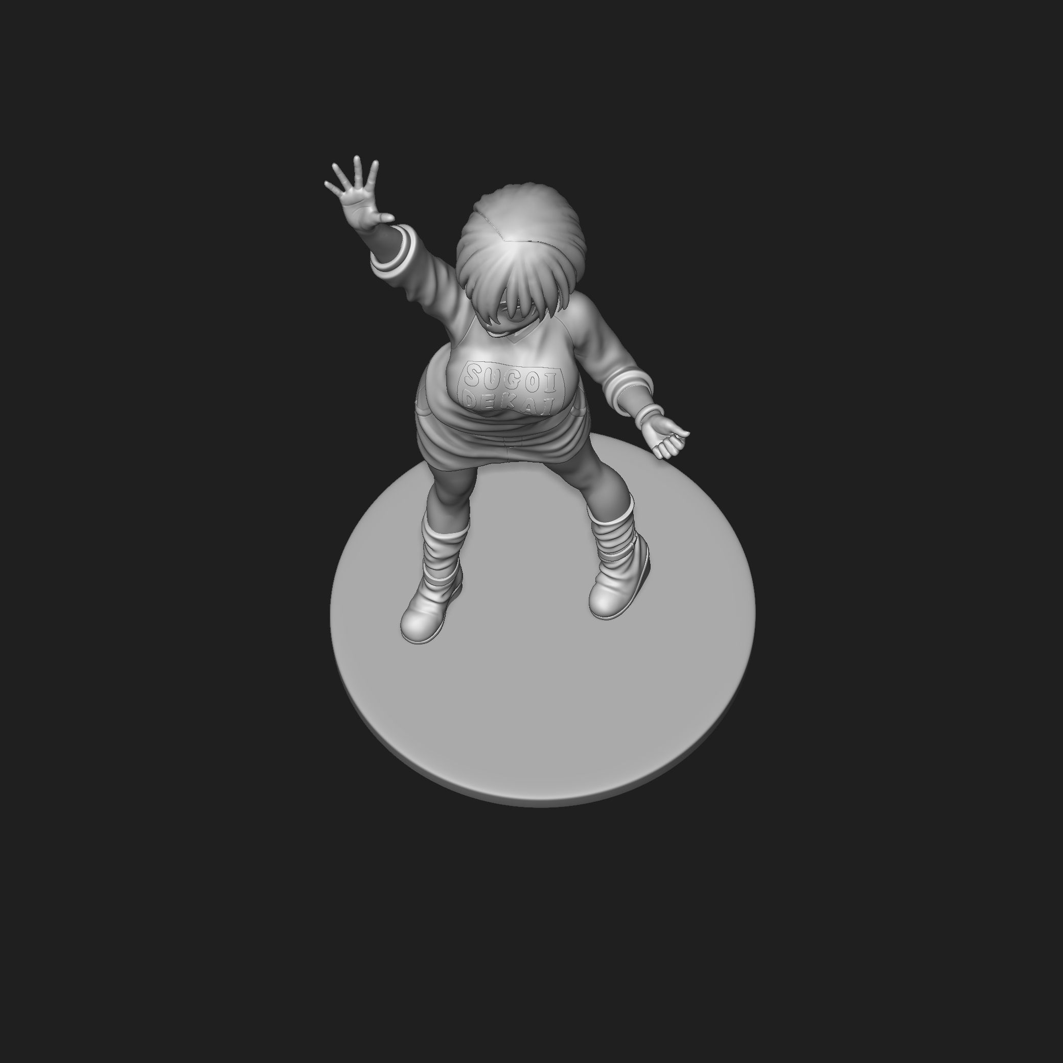 Uzaki Hana 01 3D print model_11