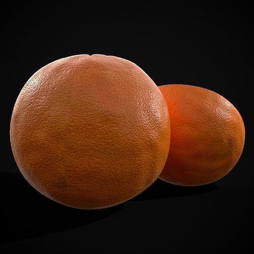 Navel Oranges Low-poly 3D model 7