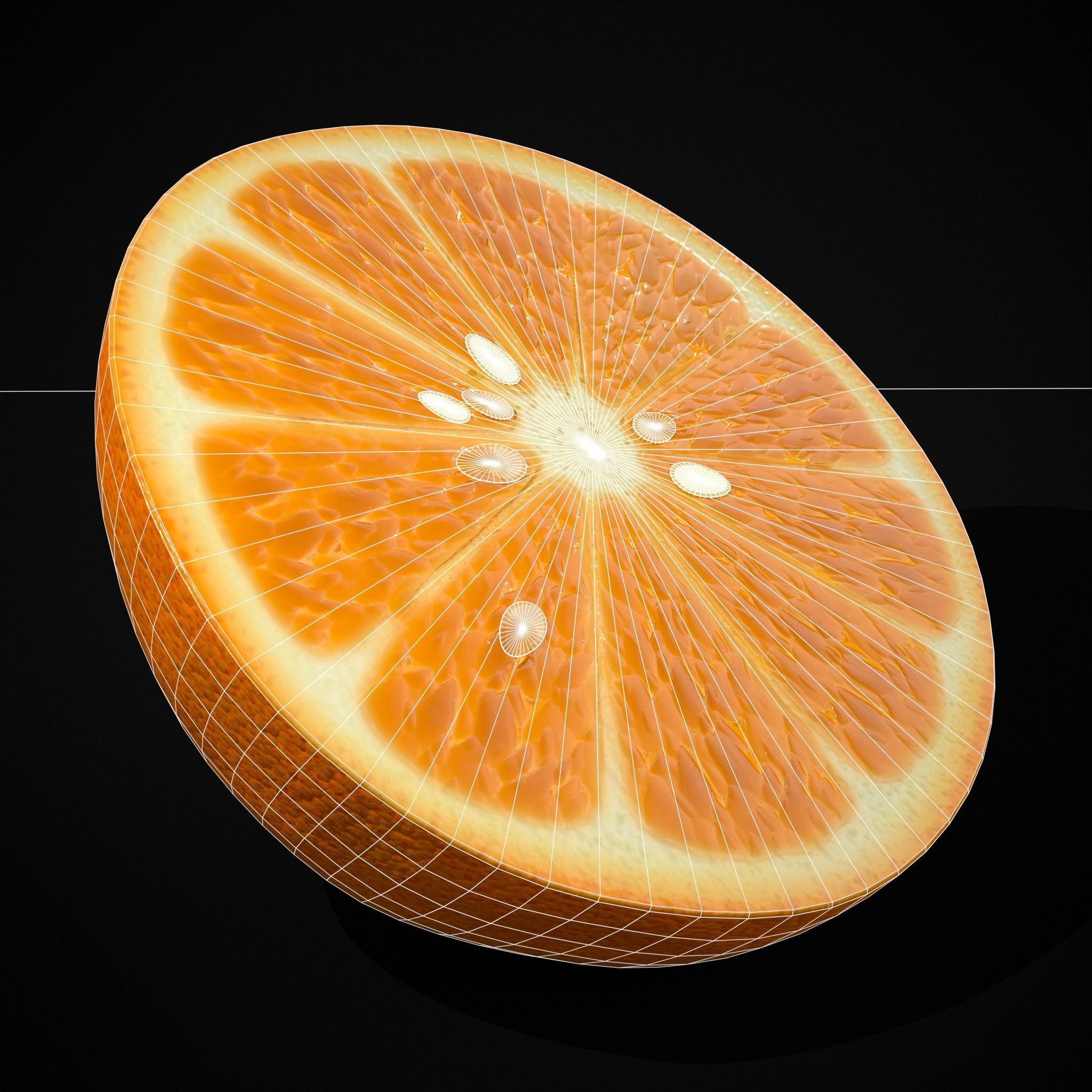Navel Oranges Low-poly 3D model_28