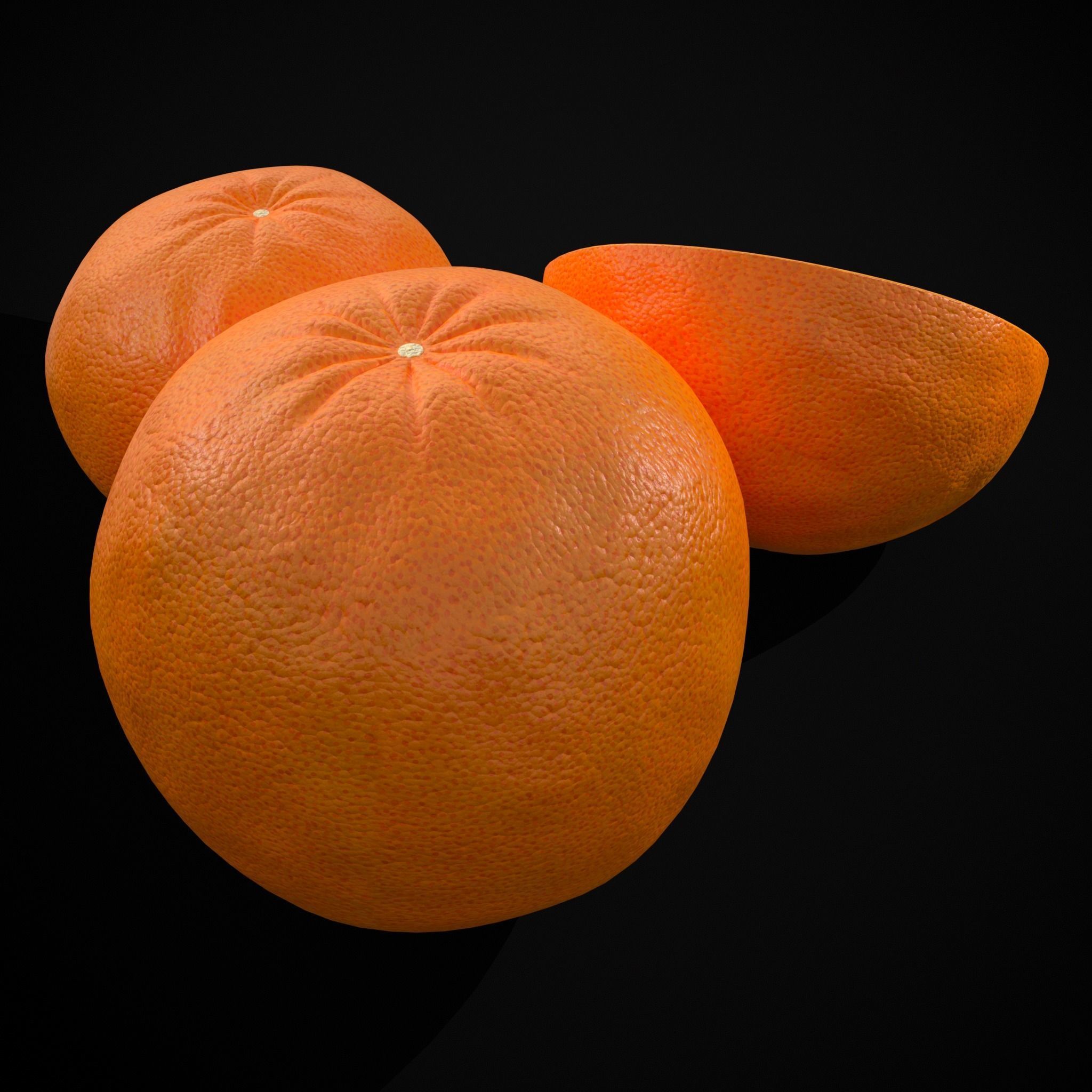 Navel Oranges Low-poly 3D model_11
