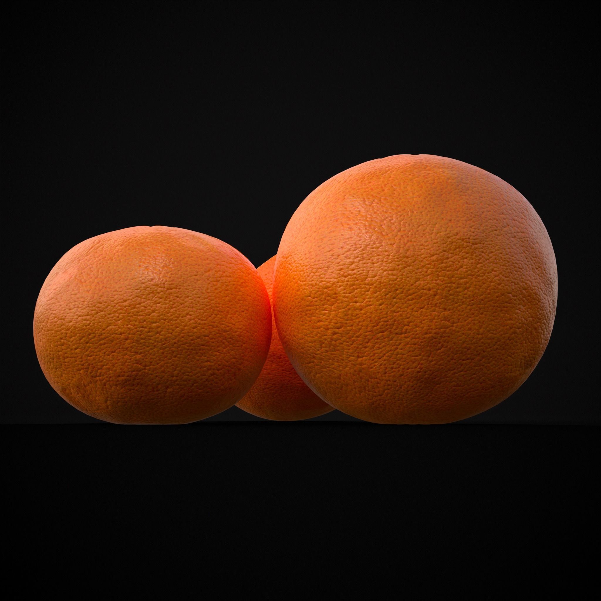 Navel Oranges Low-poly 3D model_9