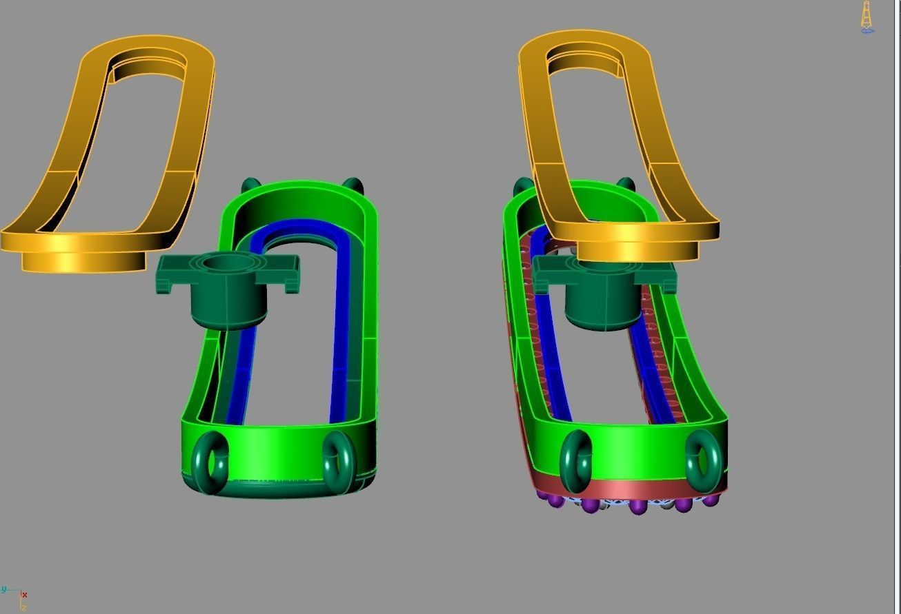 mesika half bangle bracelet 3D print model_5