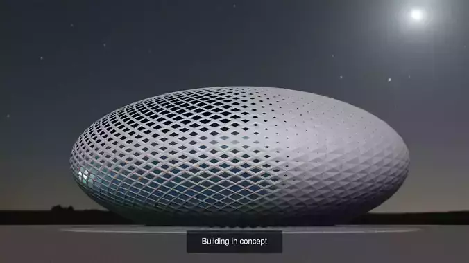 Buildings in concept 3D Model Collection