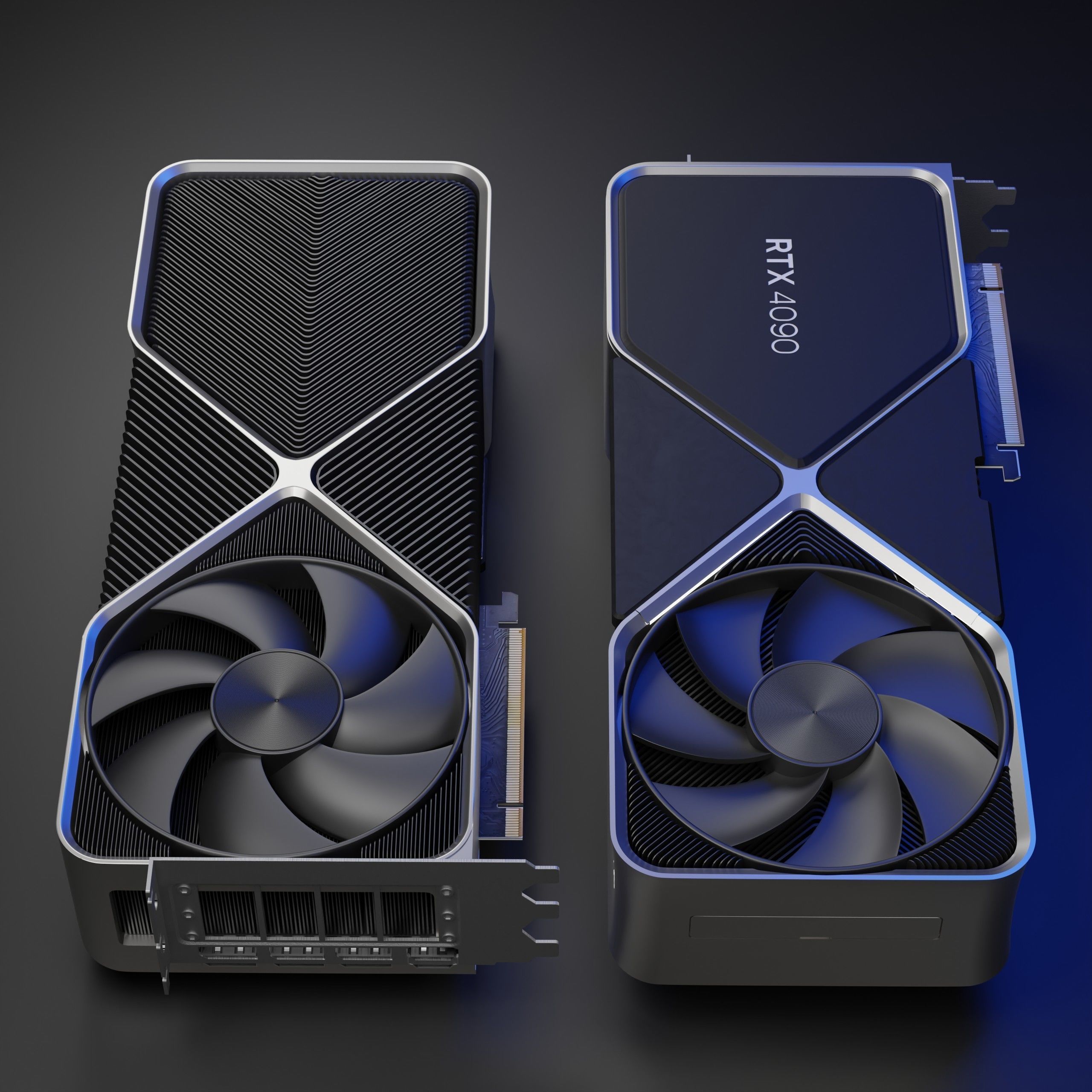RTX 4090 Founder Edition Detailed 3D Gaming GPU 3D model_1