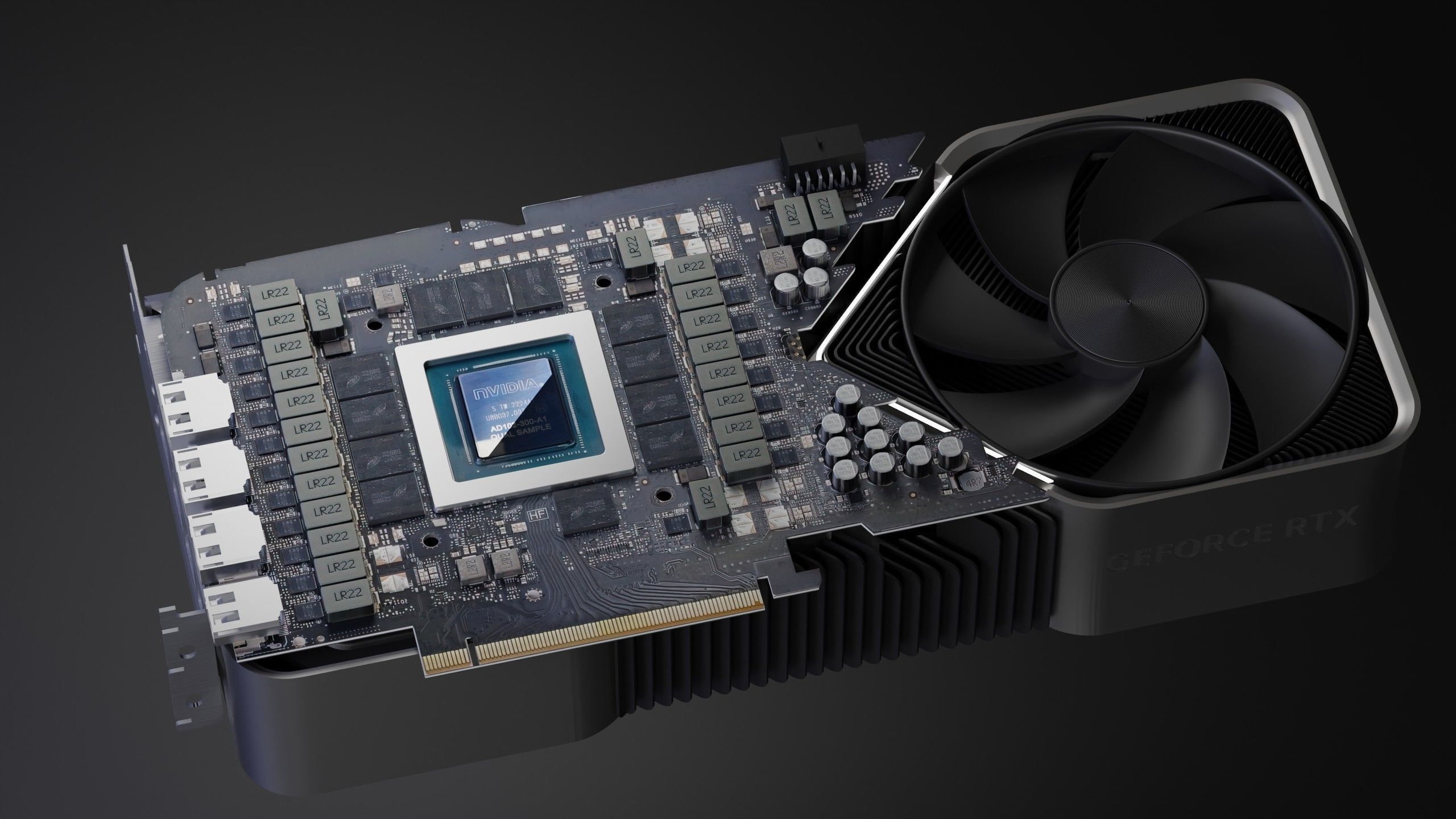 RTX 4090 Founder Edition Detailed 3D Gaming GPU 3D model_7