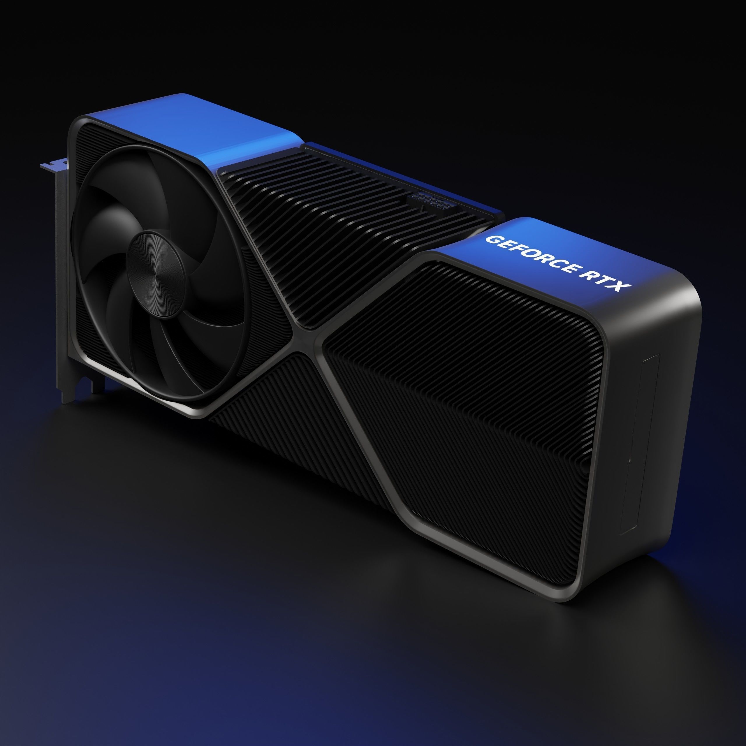 RTX 4090 Founder Edition Detailed 3D Gaming GPU 3D model_9