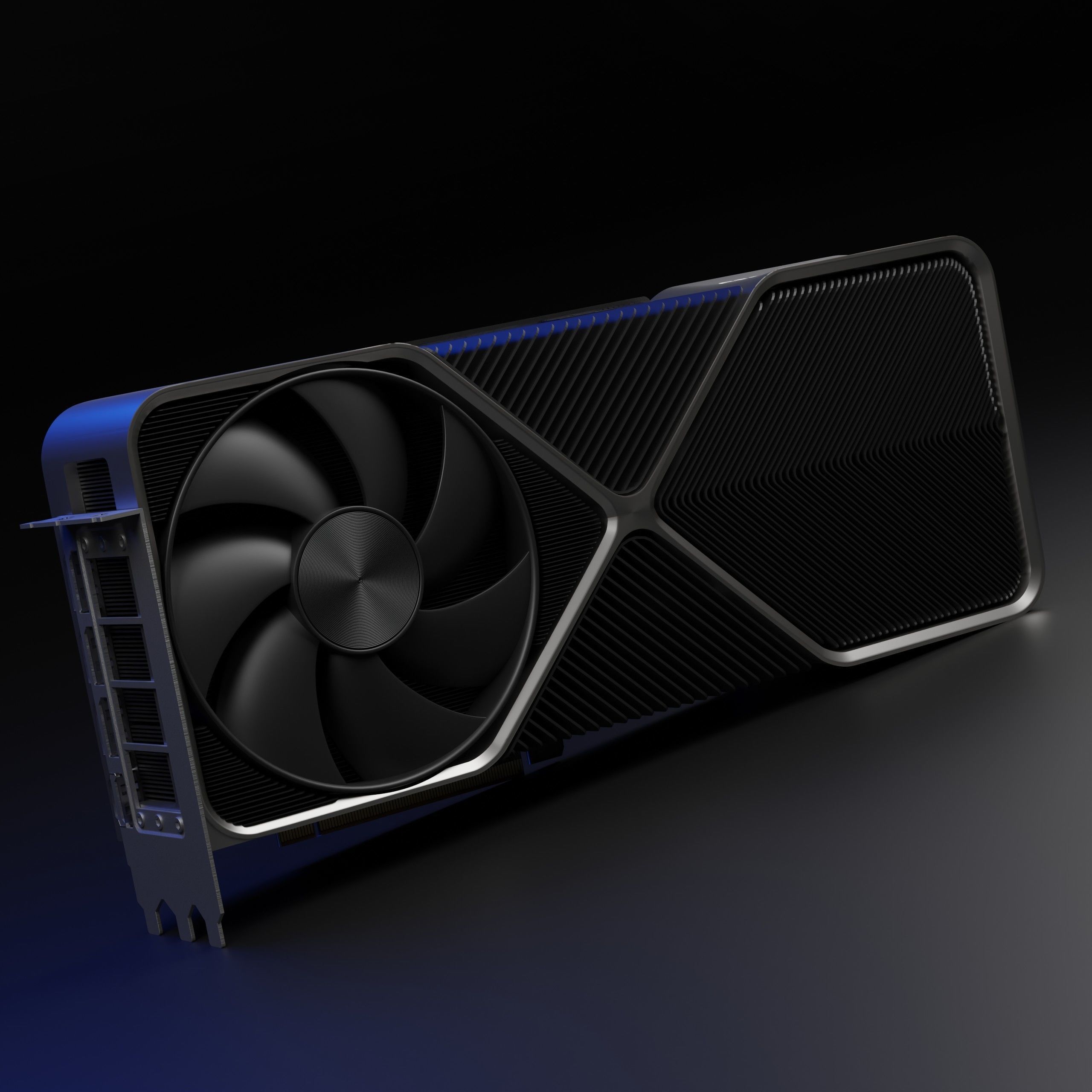 RTX 4090 Founder Edition Detailed 3D Gaming GPU 3D model_11