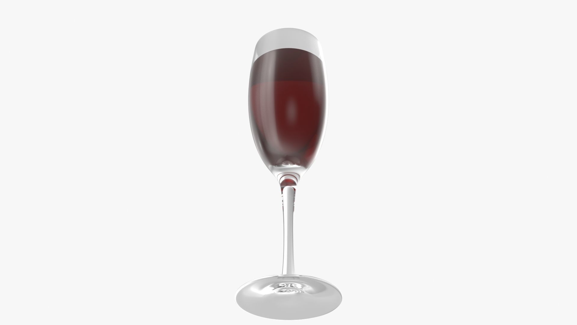 Glass Of Red Wine 3D model_5