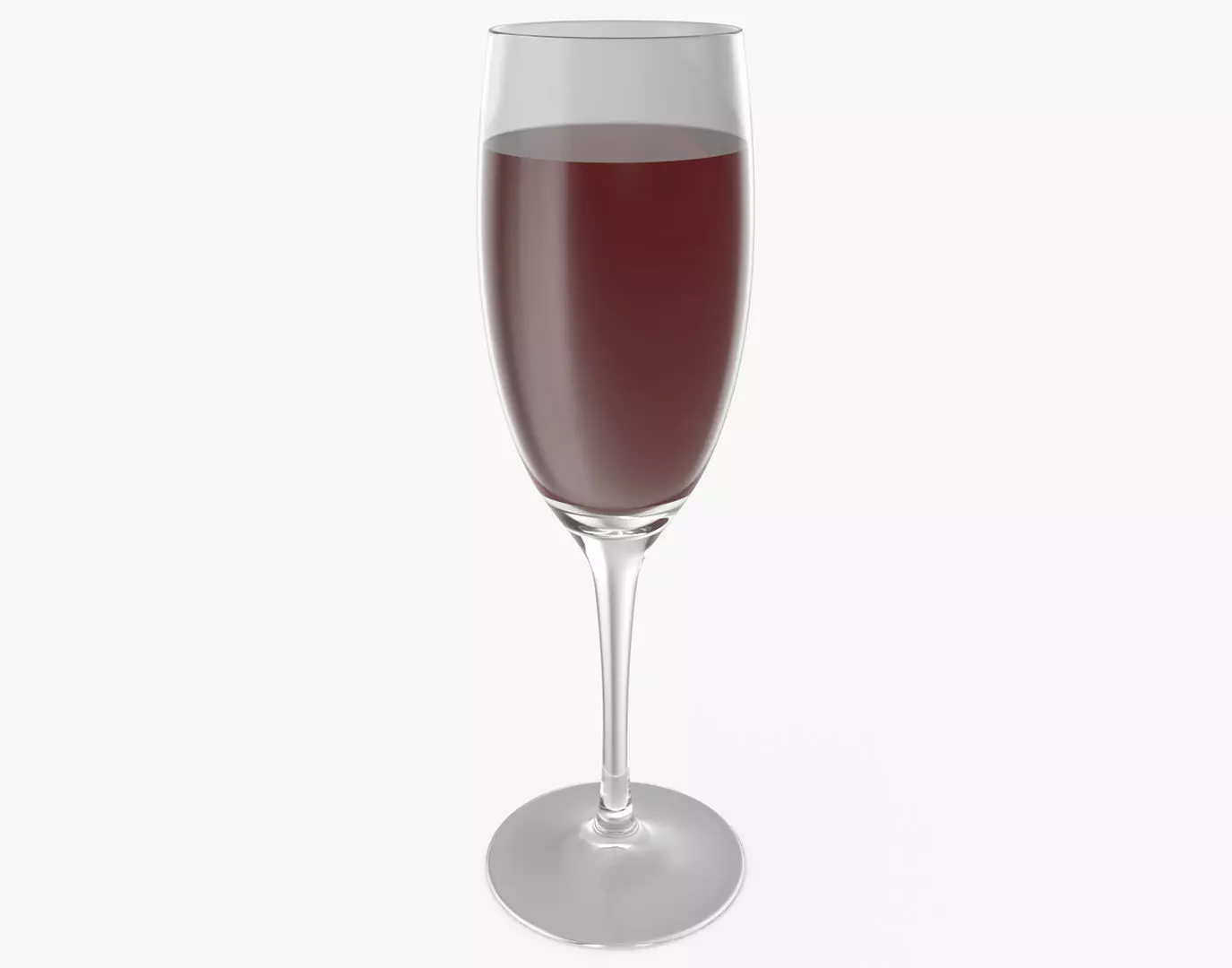 Glass Of Red Wine 3D model_0