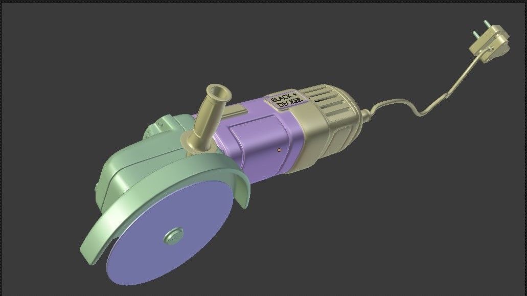 Grinding Wheel 3D model_4