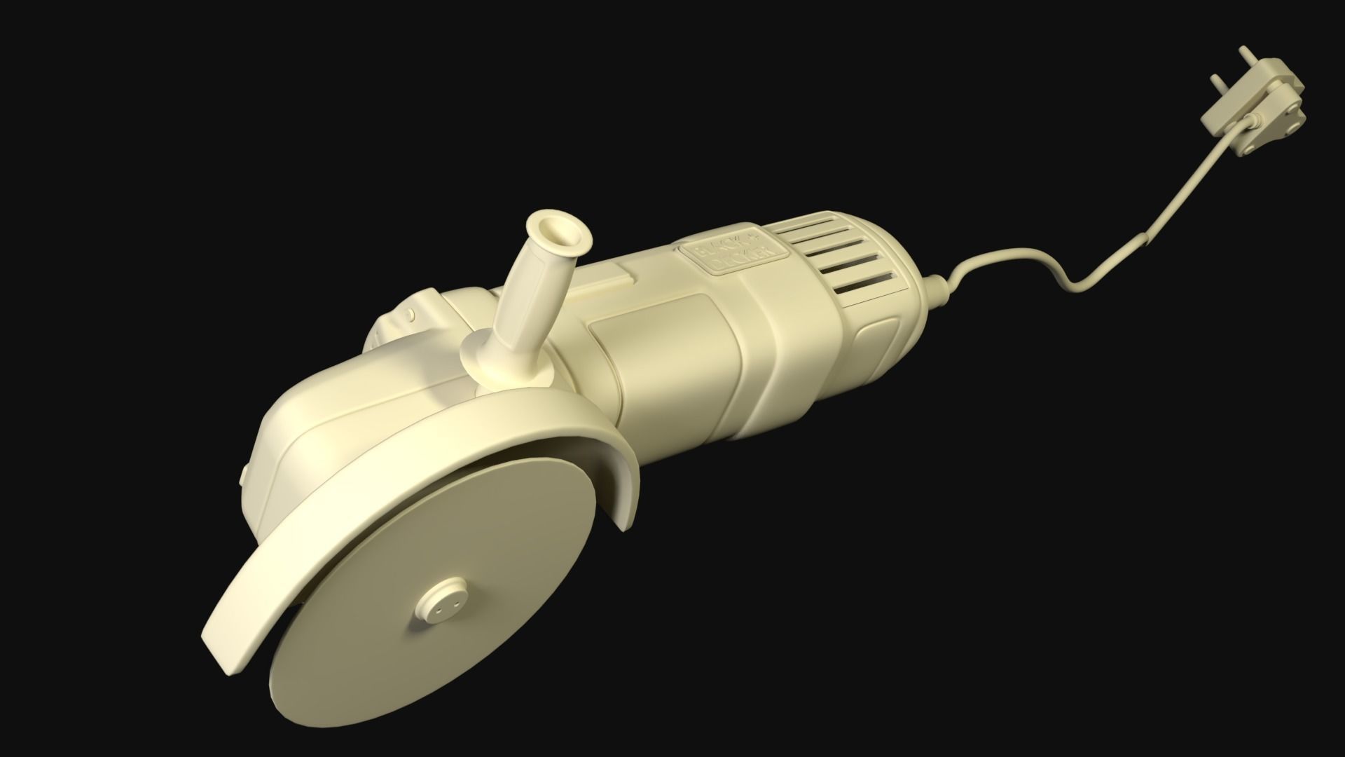 Grinding Wheel 3D model_2