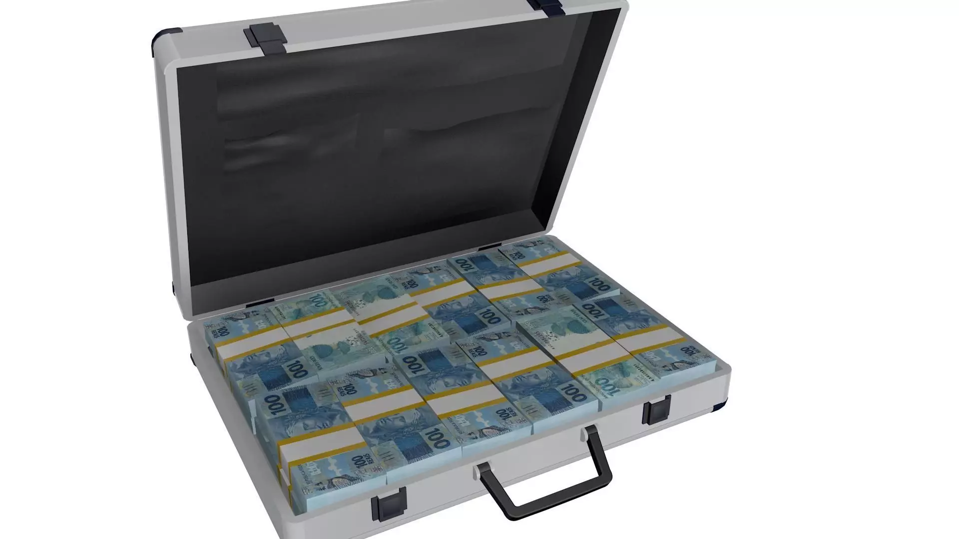 Cash bag Money editable 3D model_0