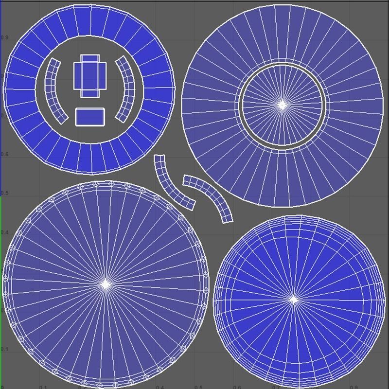 Parathas stack of pancakes on plate Low-poly 3D model_7