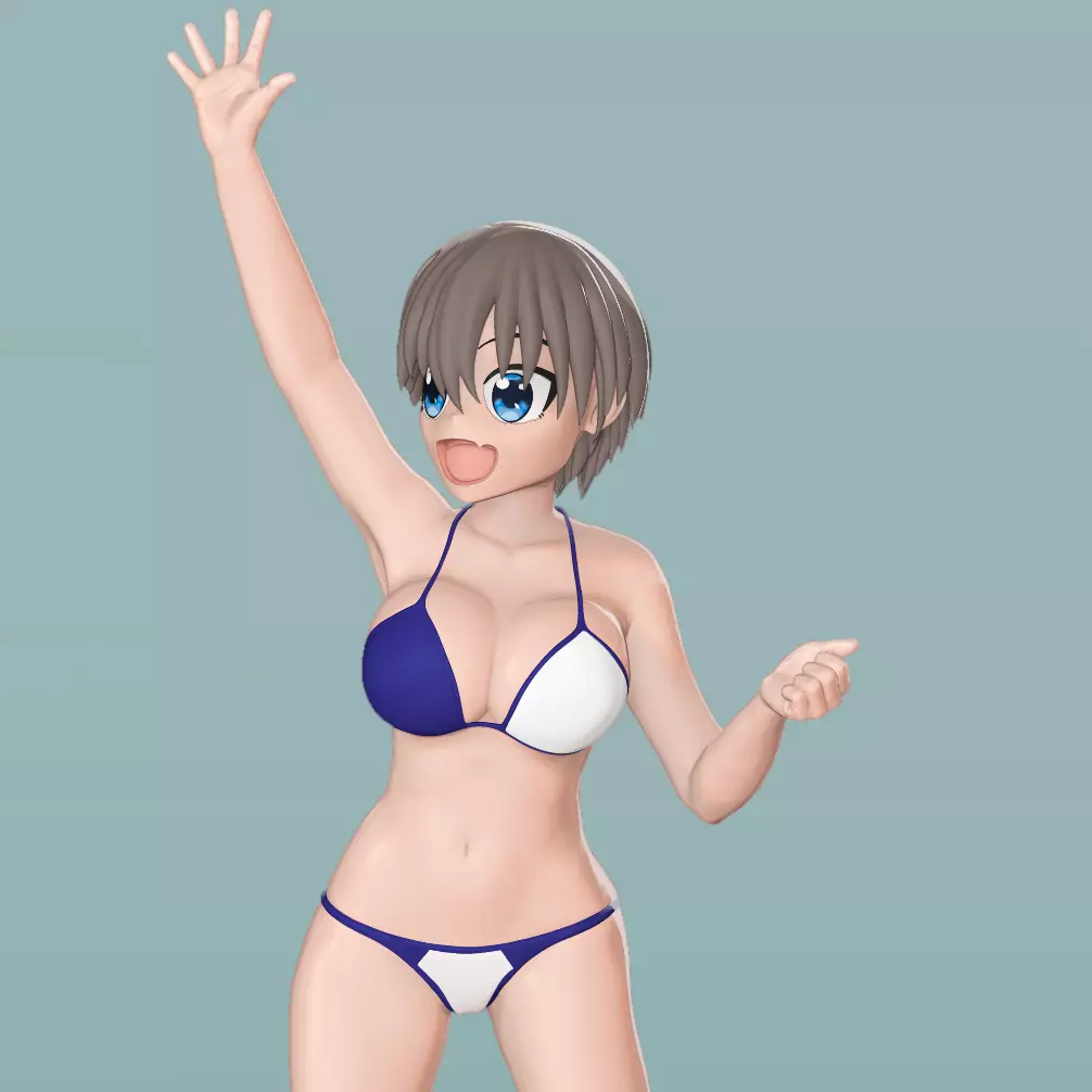 Uzaki Hana 02 3D print model_0
