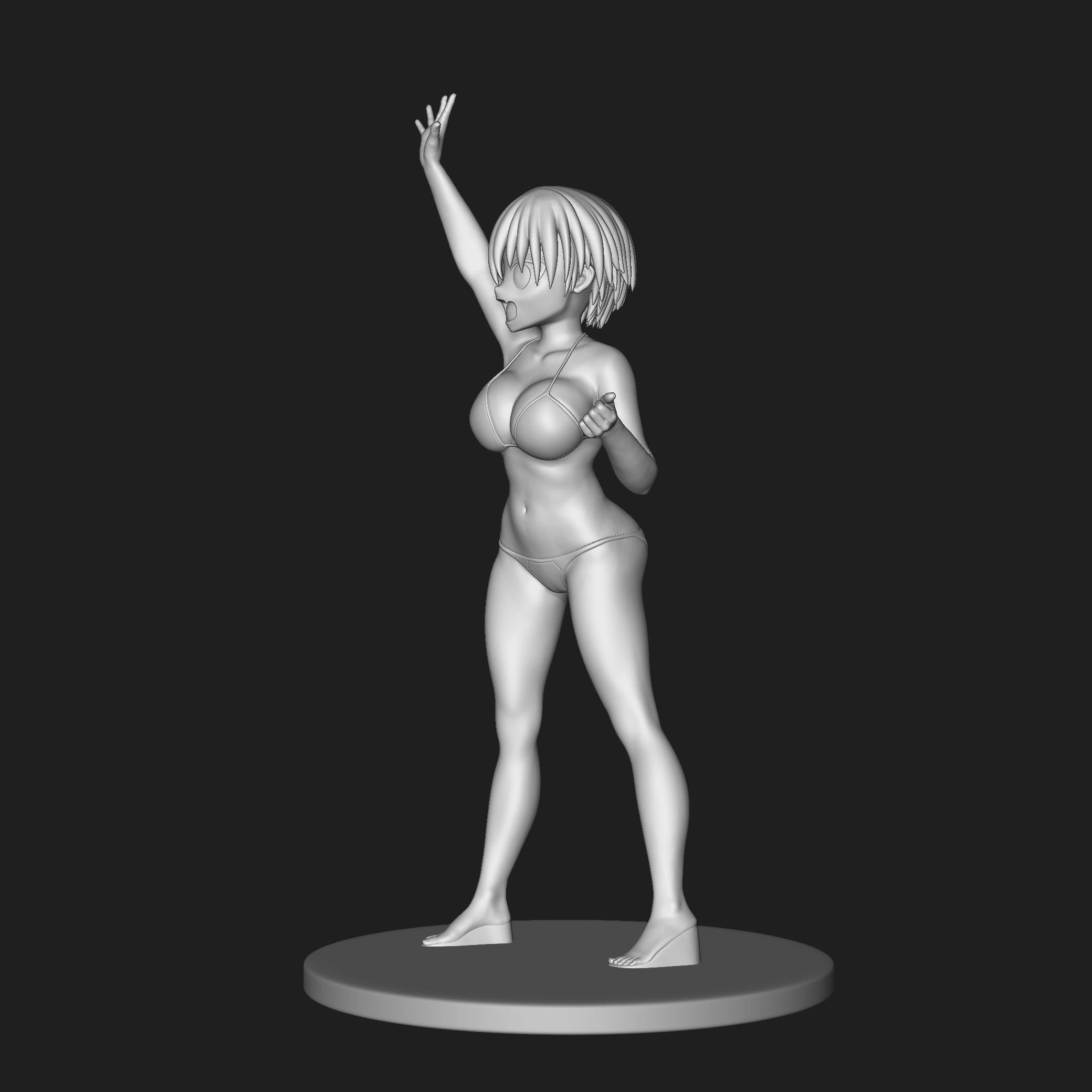 Uzaki Hana 02 3D print model_5