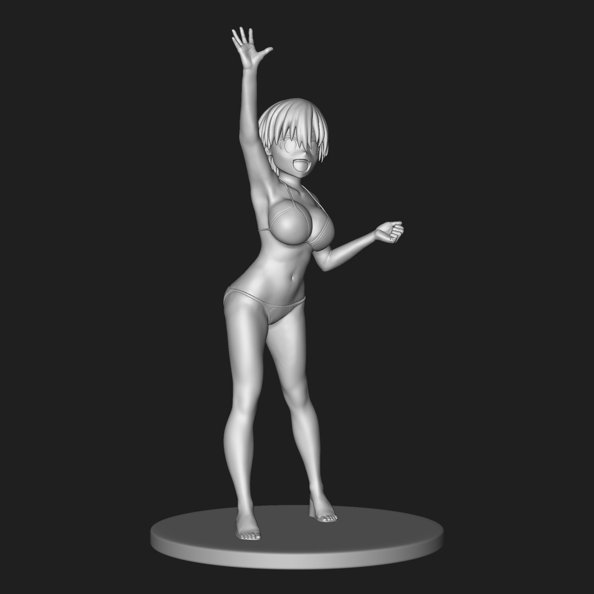 Uzaki Hana 02 3D print model_10