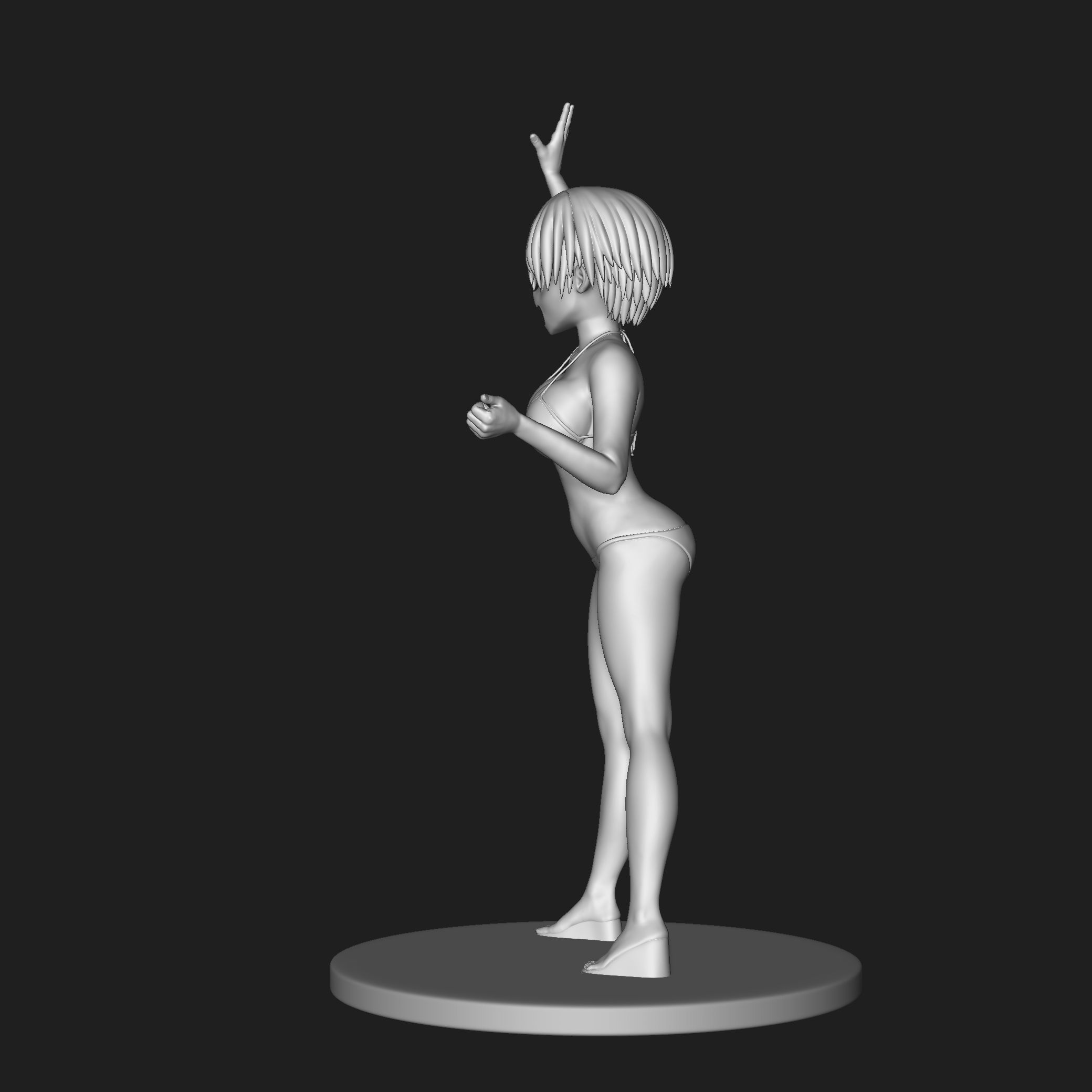 Uzaki Hana 02 3D print model_3