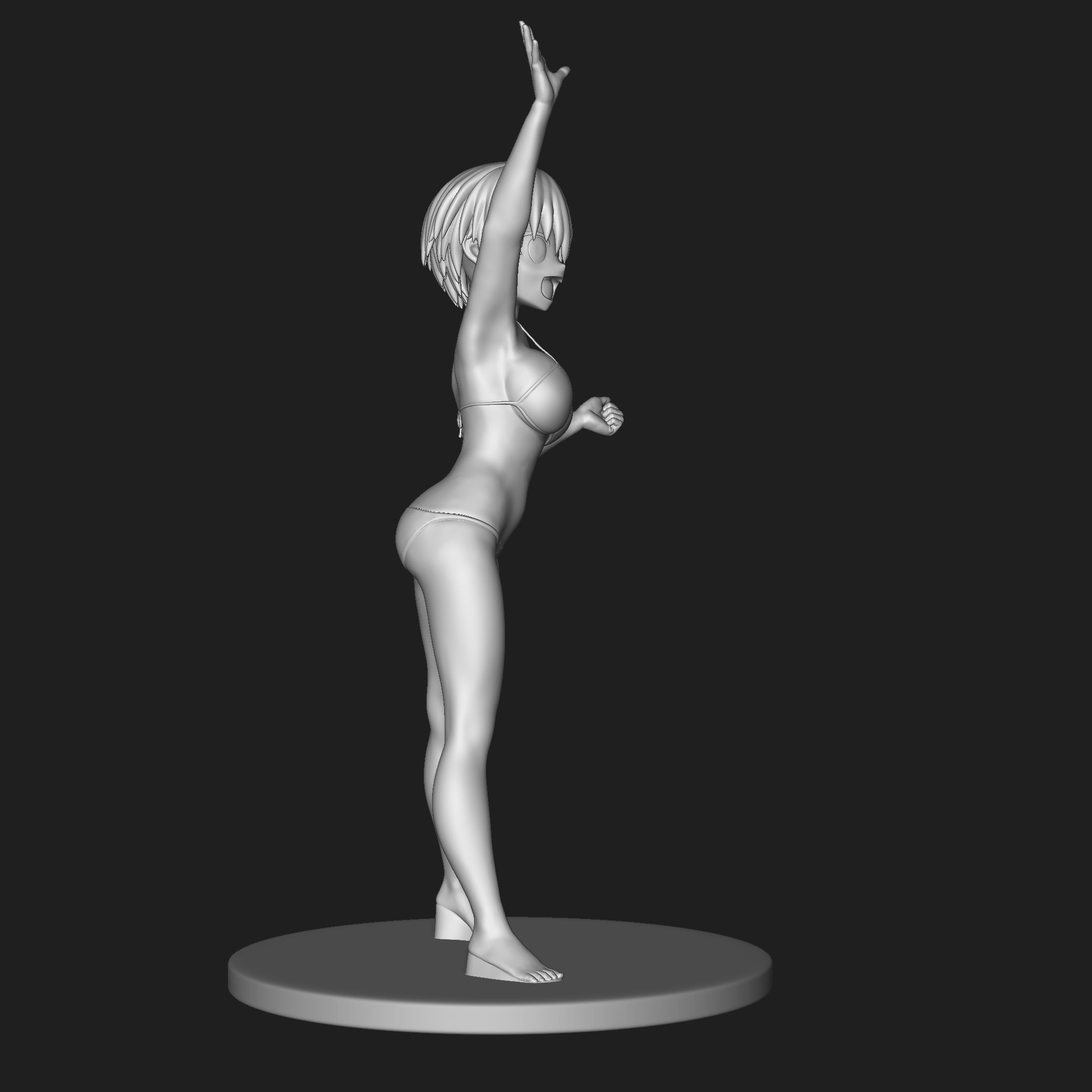 Uzaki Hana 02 3D print model_7