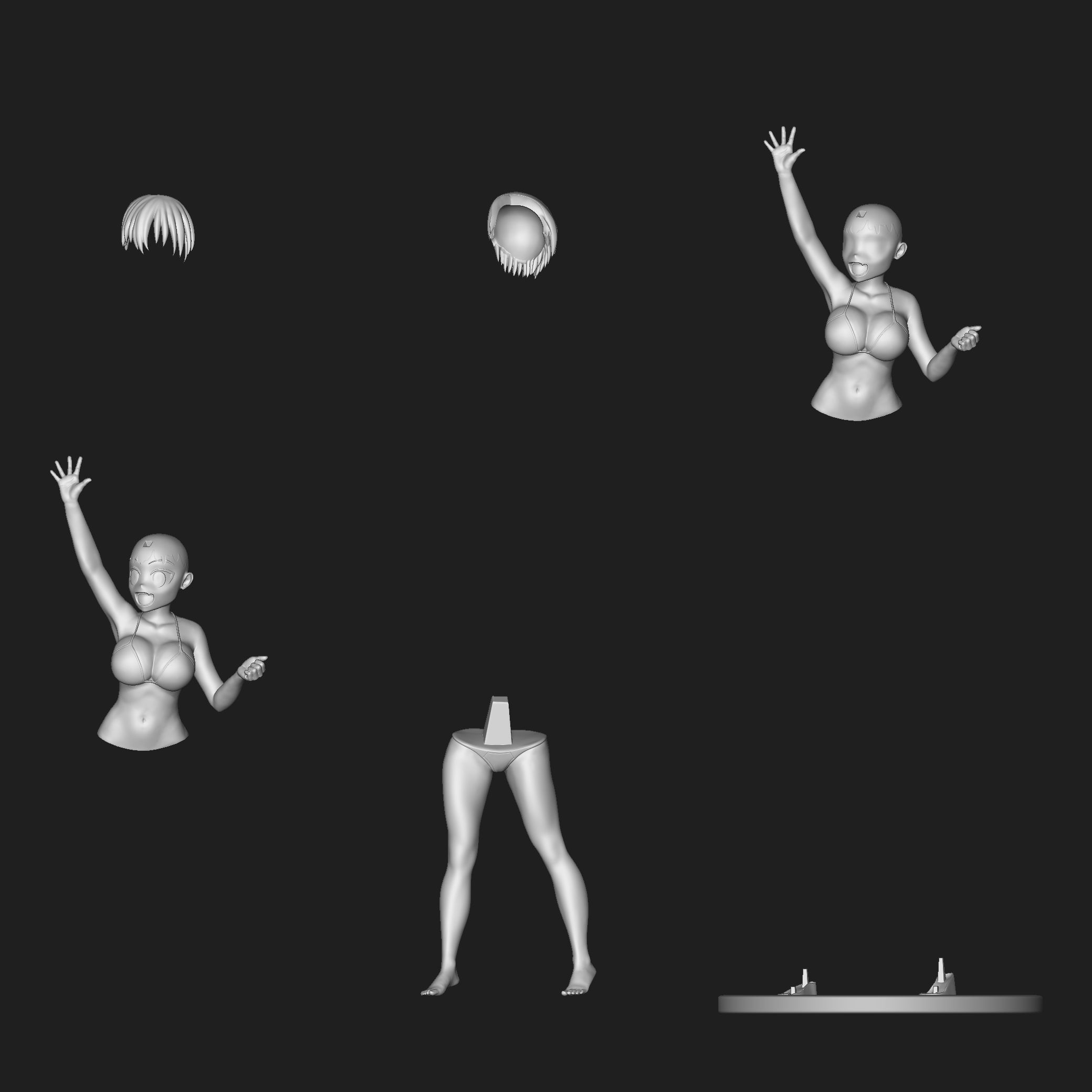 Uzaki Hana 02 3D print model_13