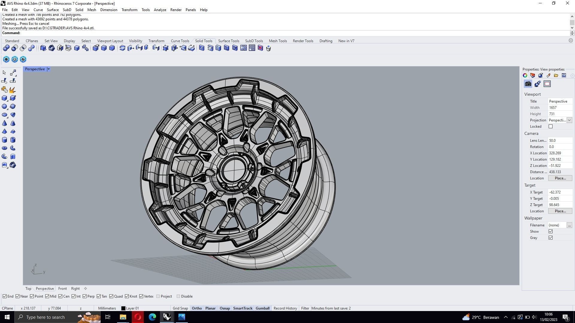 AVS Rhino 4x4 Wheel  3D model_17