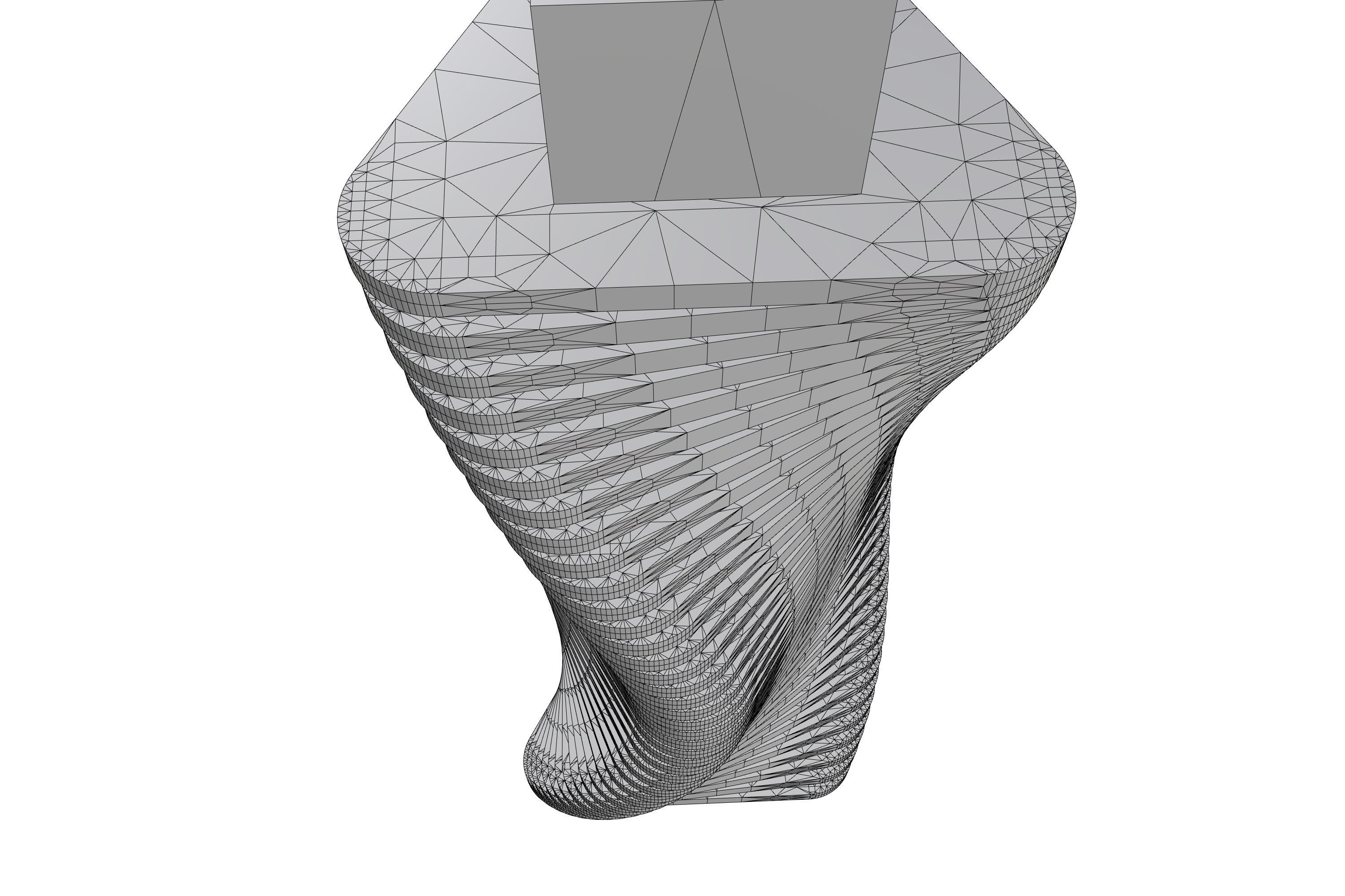 Twisted Wooden Column 3D model_10