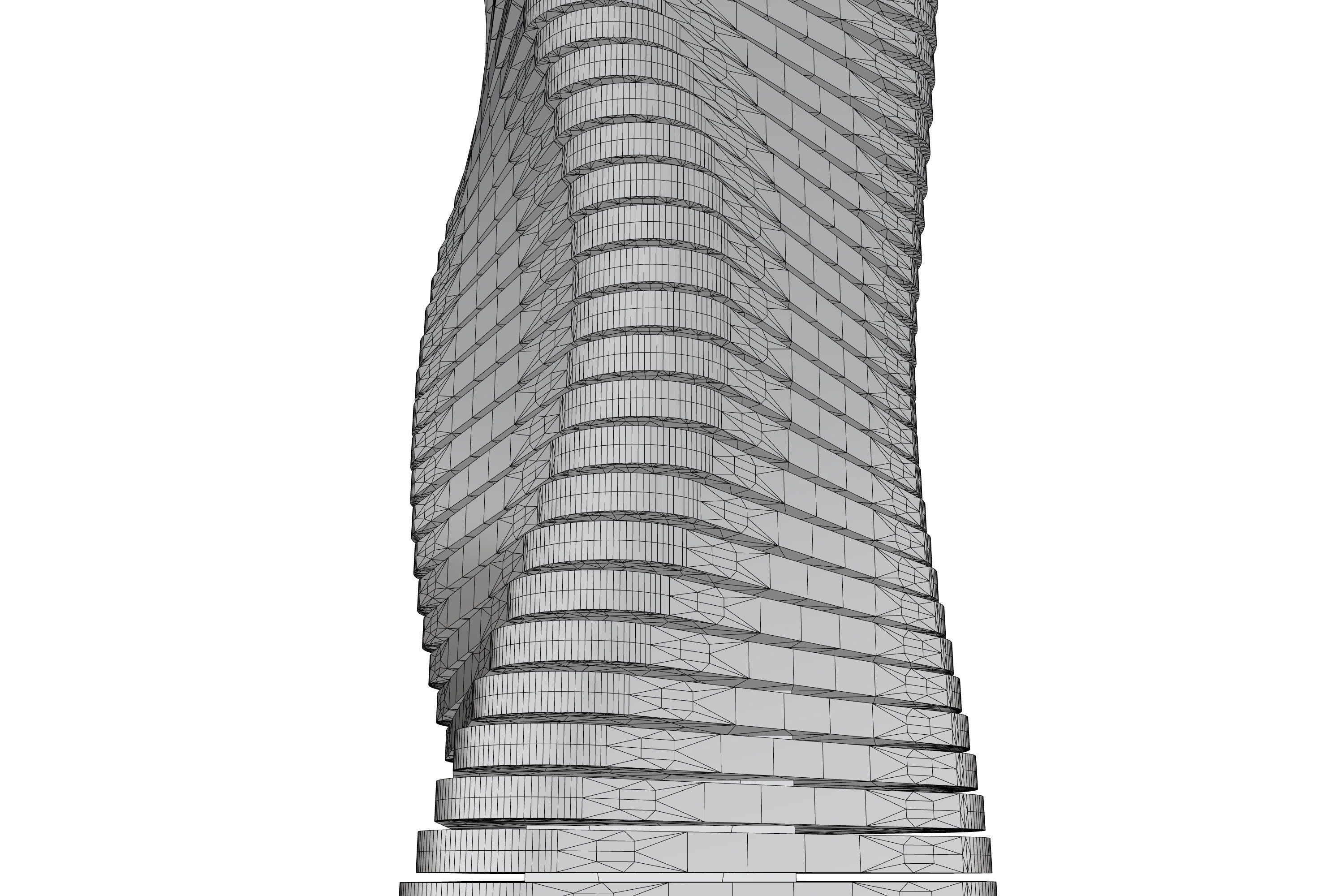 Twisted Wooden Column 3D model_9