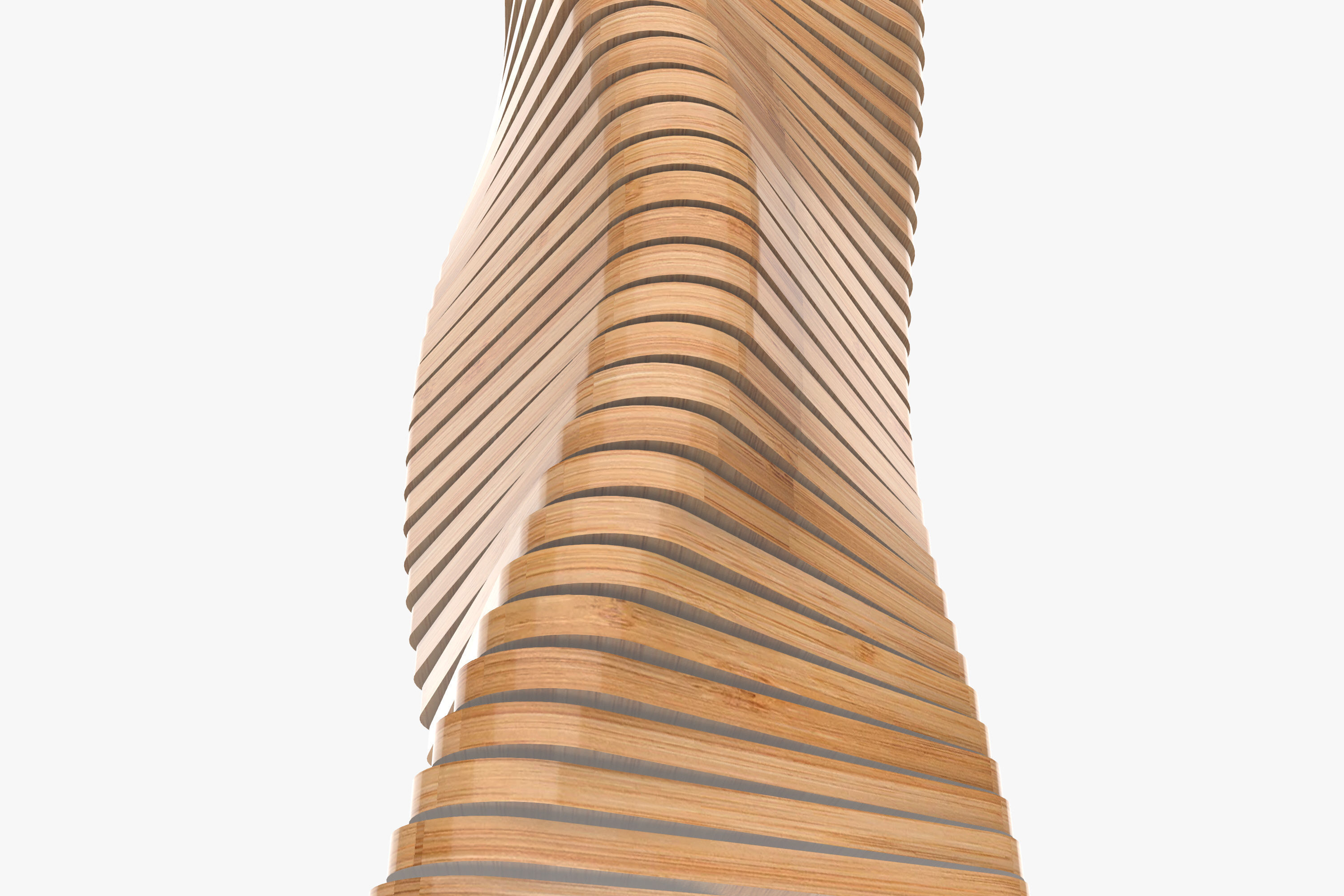 Twisted Wooden Column 3D model_5
