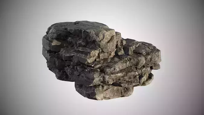 rock stone 05 Low-poly 3D model