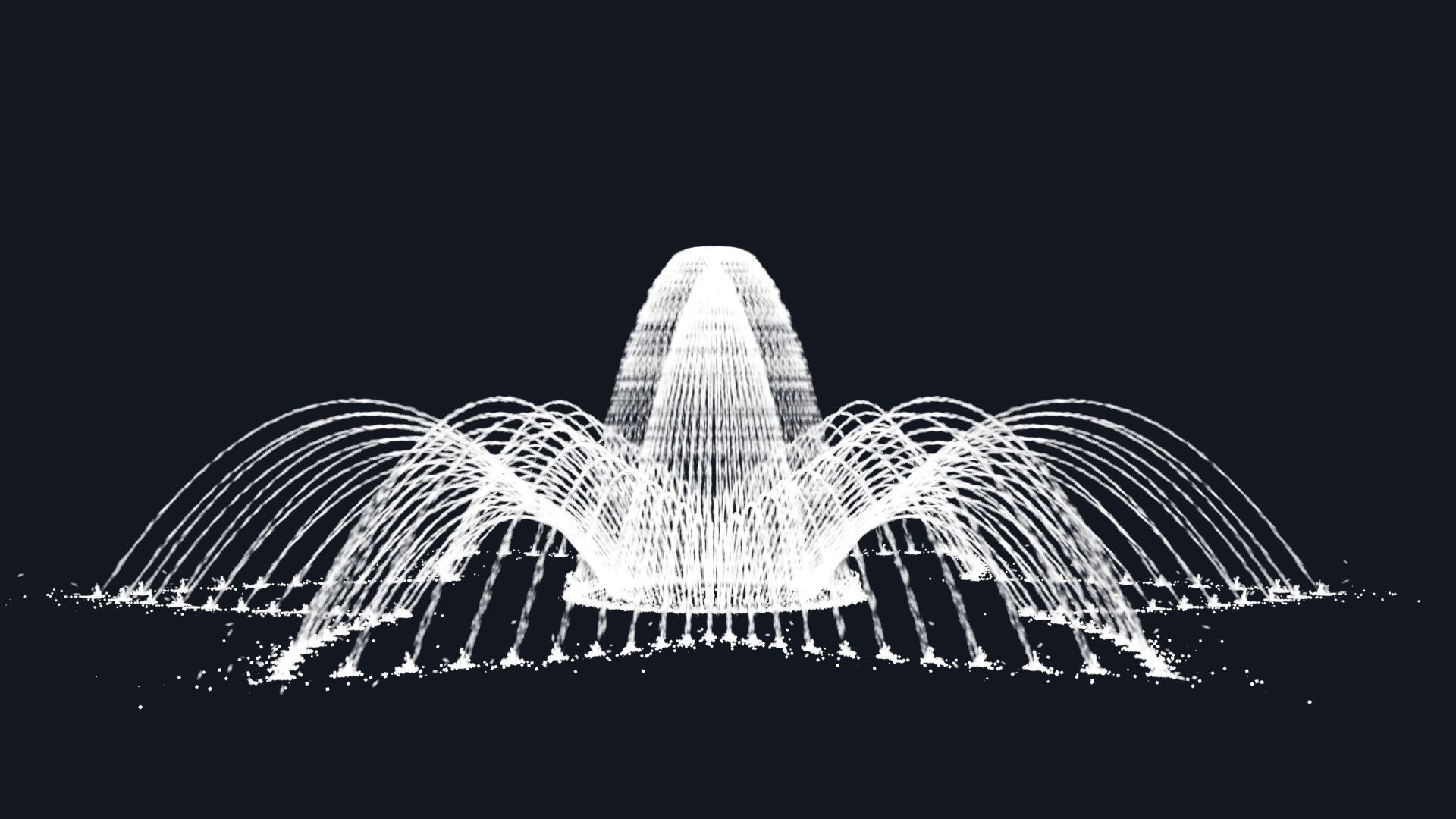 animated fountain 01 3D model_2