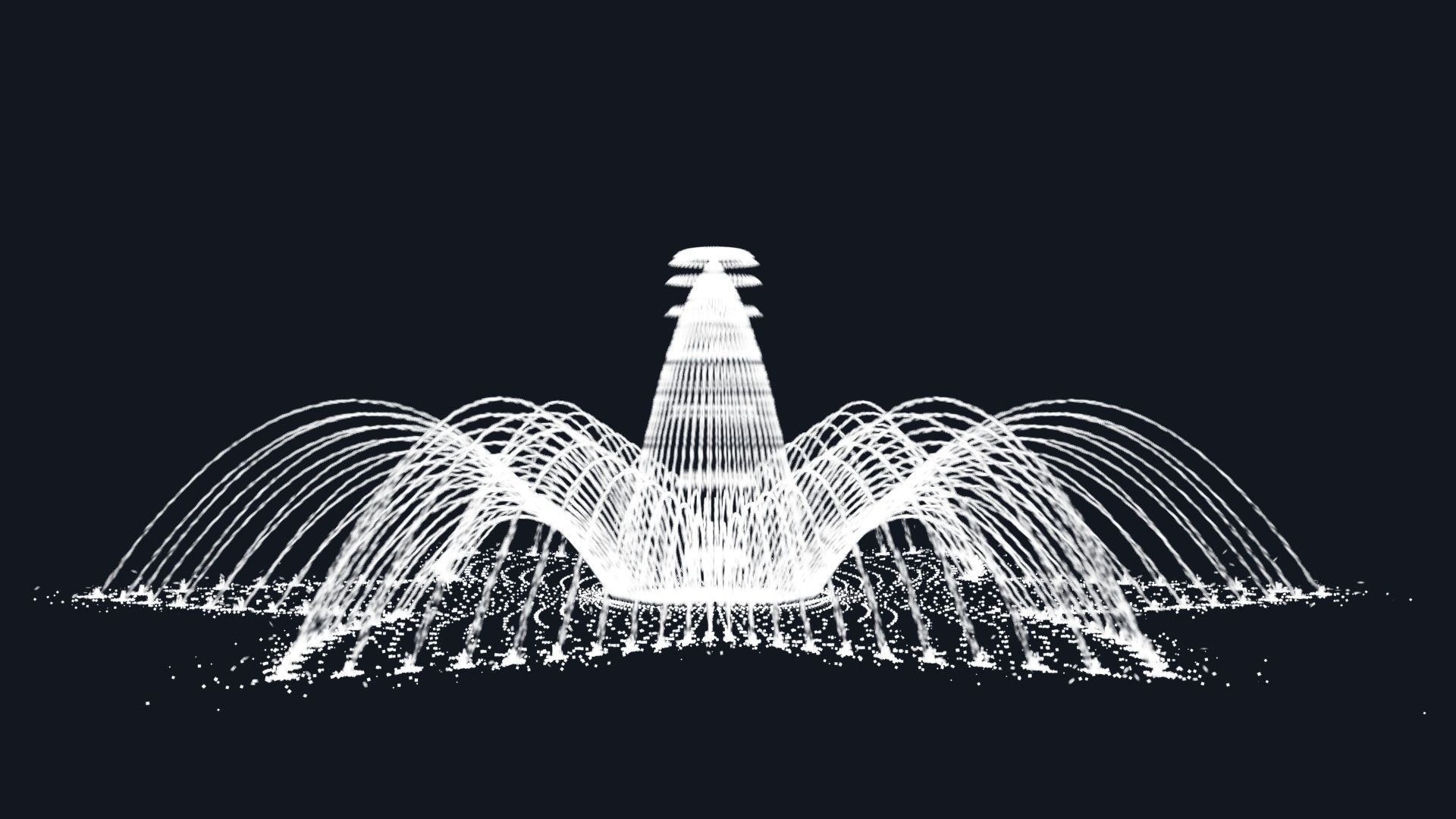 animated fountain 01 3D model_4