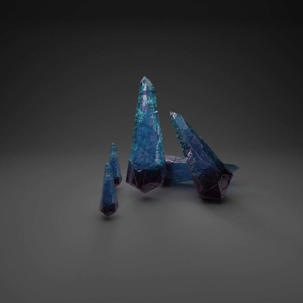 rock crytal 3d 3D model_2