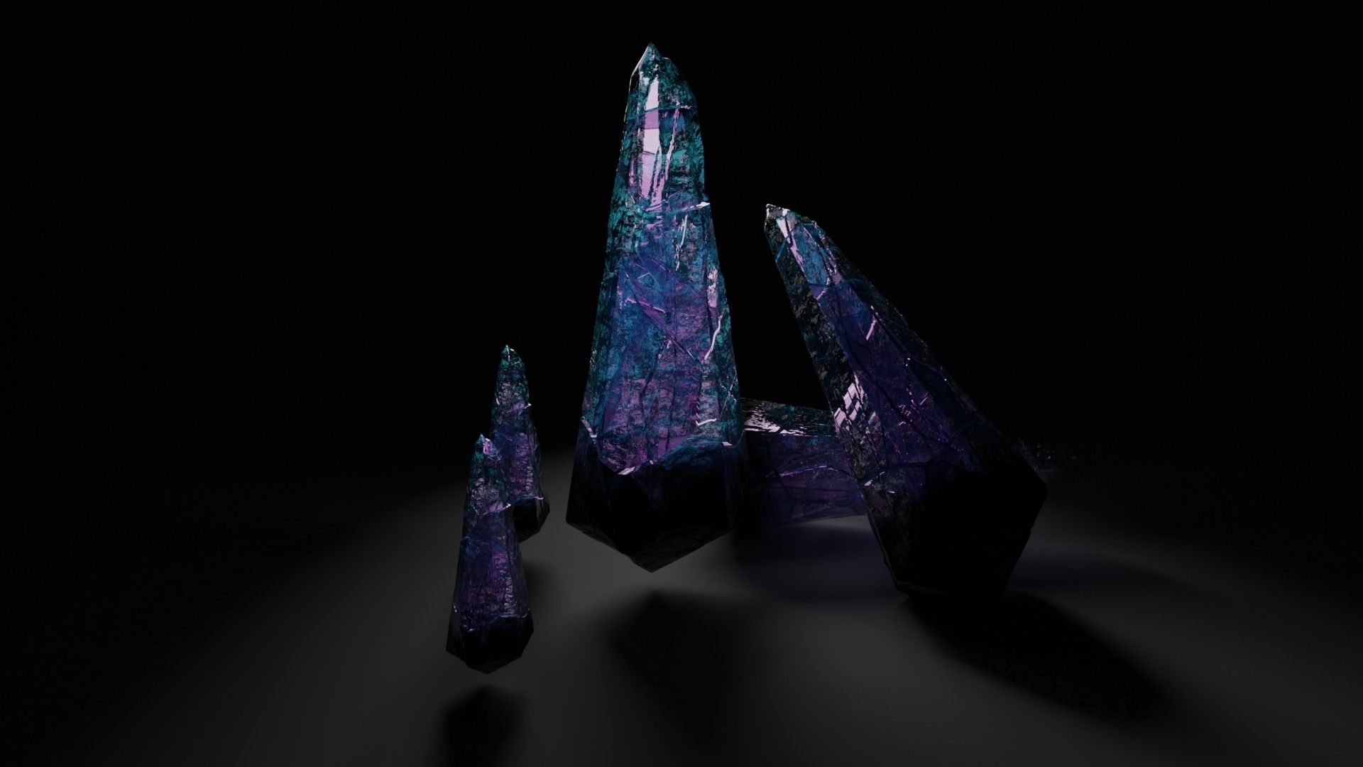 rock crytal 3d 3D model_1