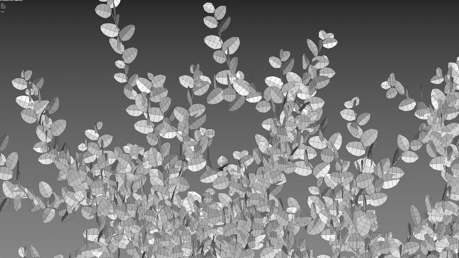 Ficus pumila - Creeping Fig - Climbing fig 3D model_9