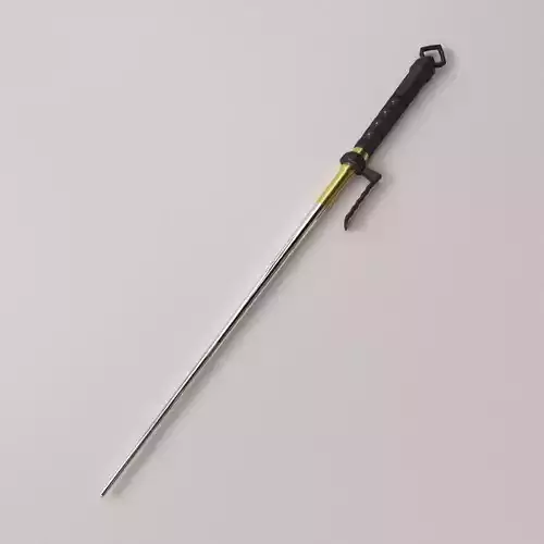 Jitte samurai sword 3D model