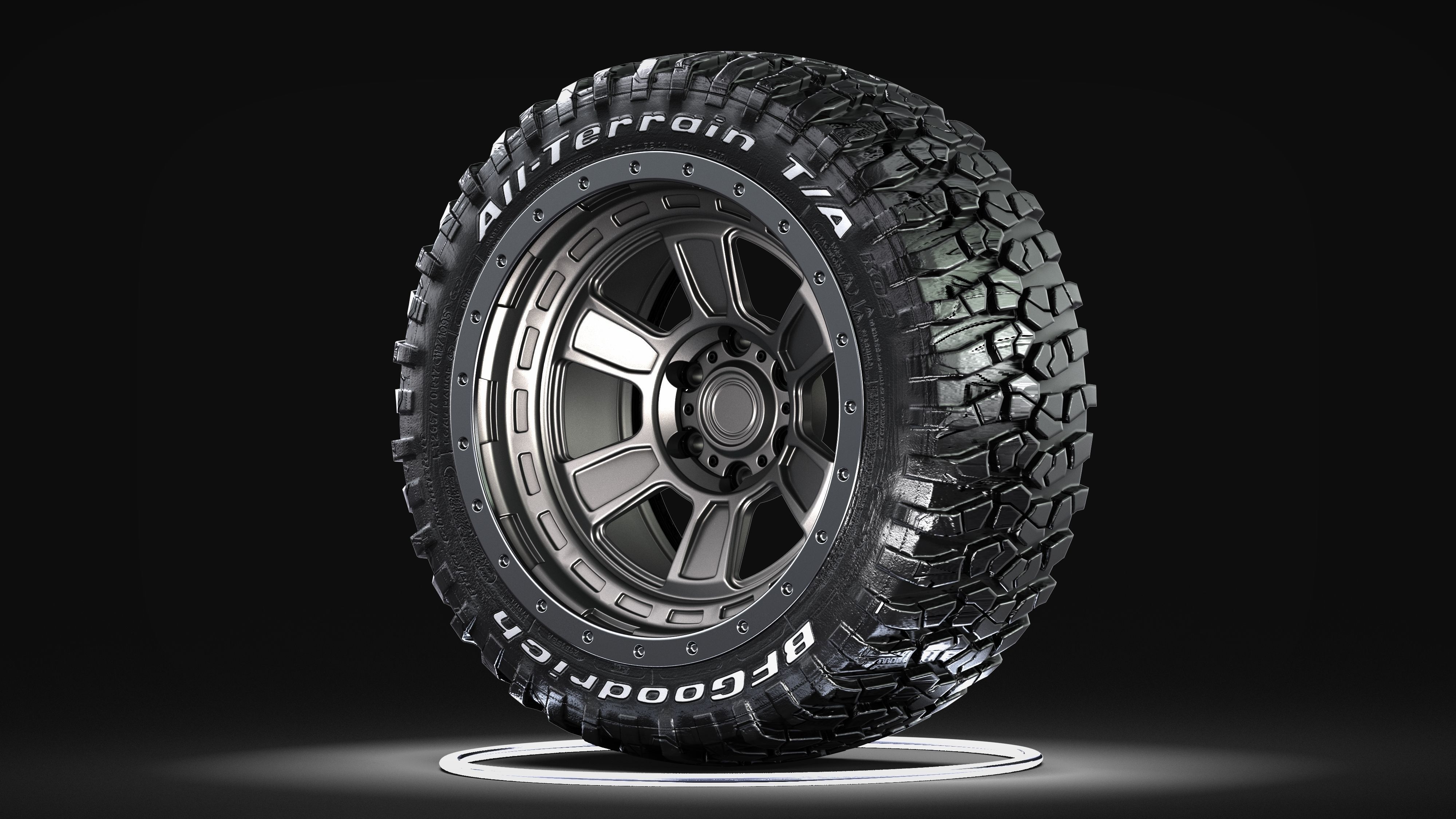 AVS Rhino II 6x6 Wheels 3D model_11