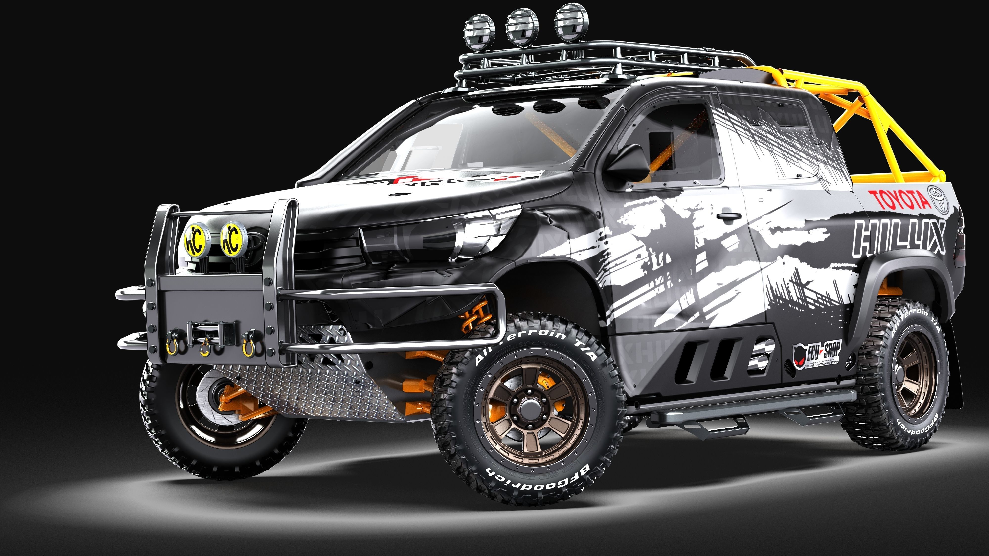 AVS Rhino II 6x6 Wheels 3D model_1