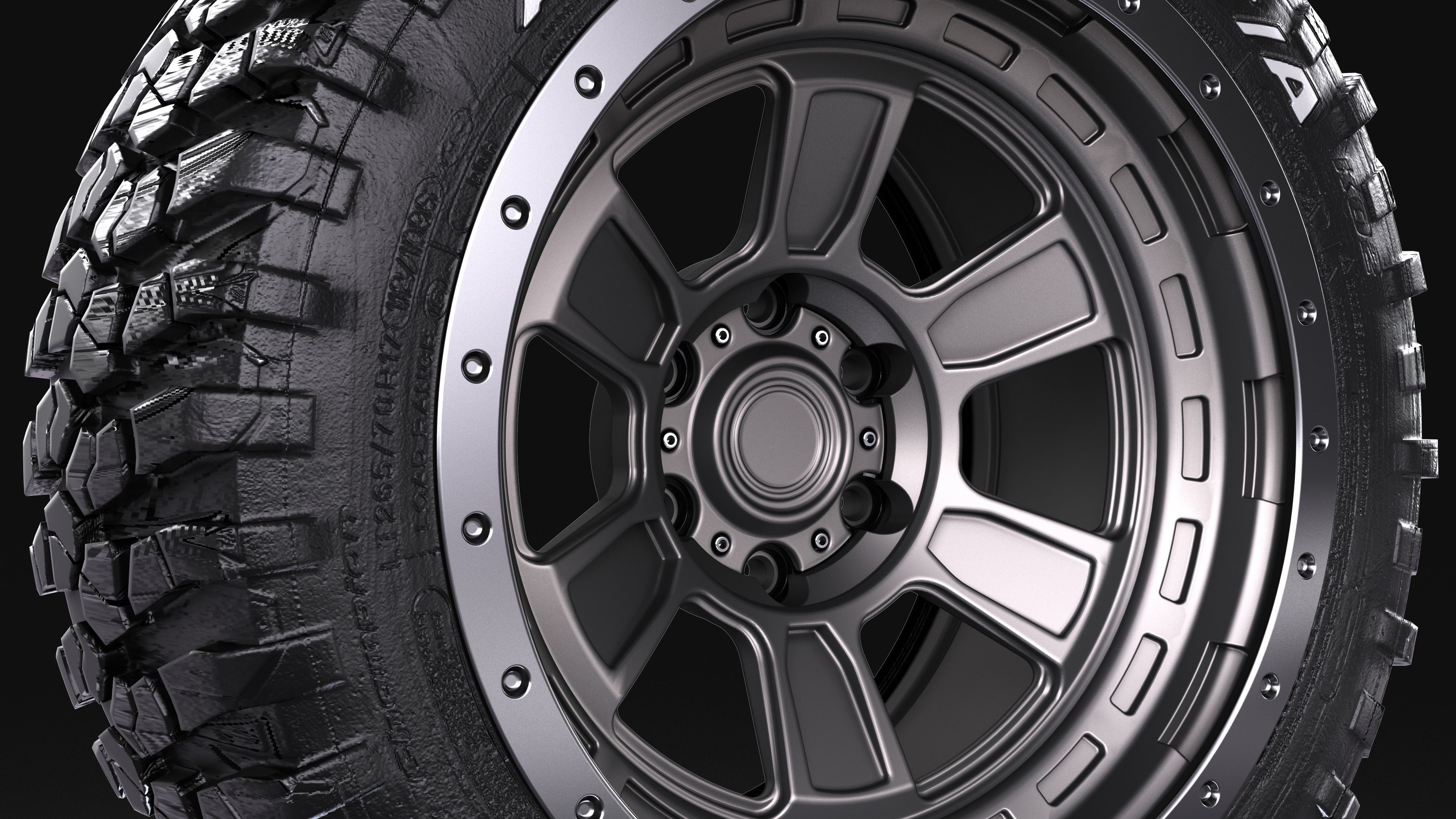 AVS Rhino II 6x6 Wheels 3D model_14