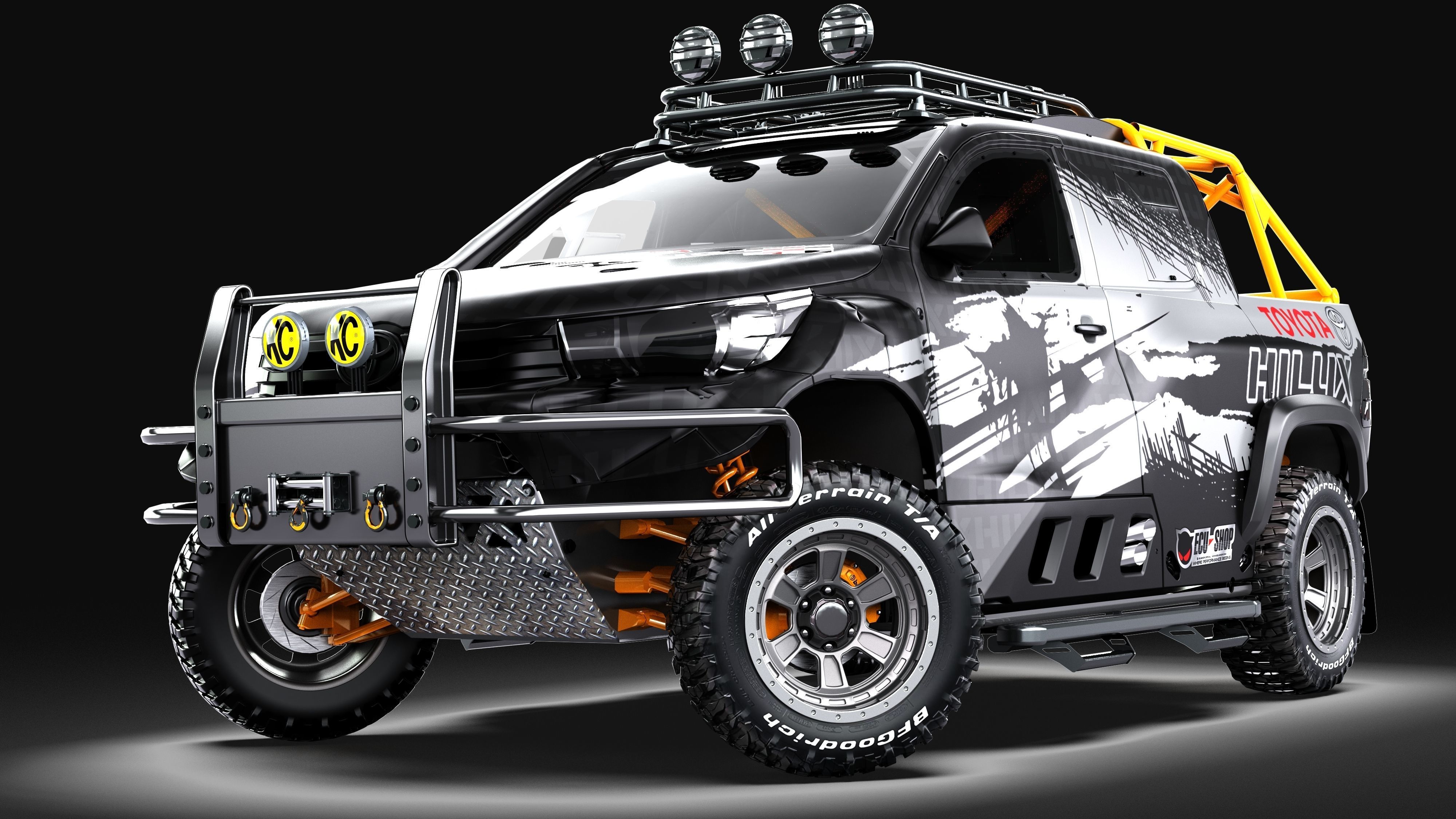 AVS Rhino II 6x6 Wheels 3D model_2