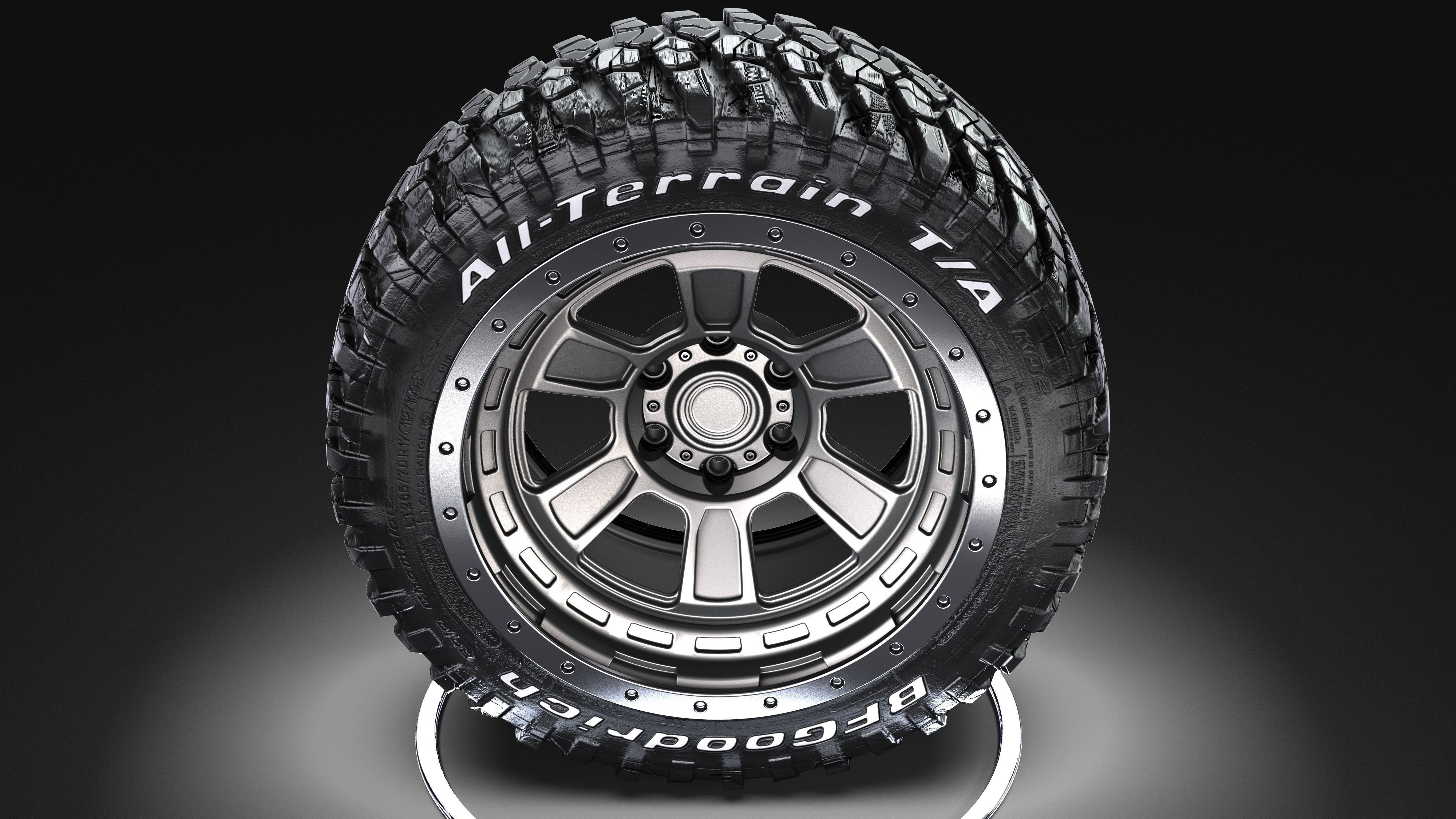 AVS Rhino II 6x6 Wheels 3D model_12
