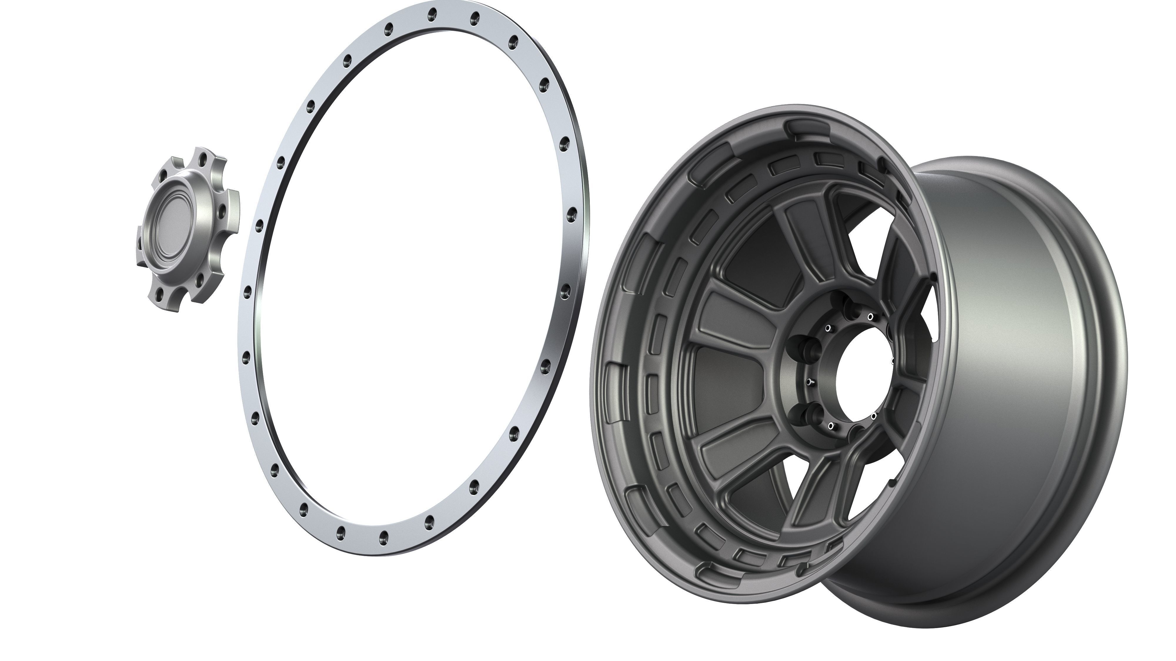 AVS Rhino II 6x6 Wheels 3D model_10