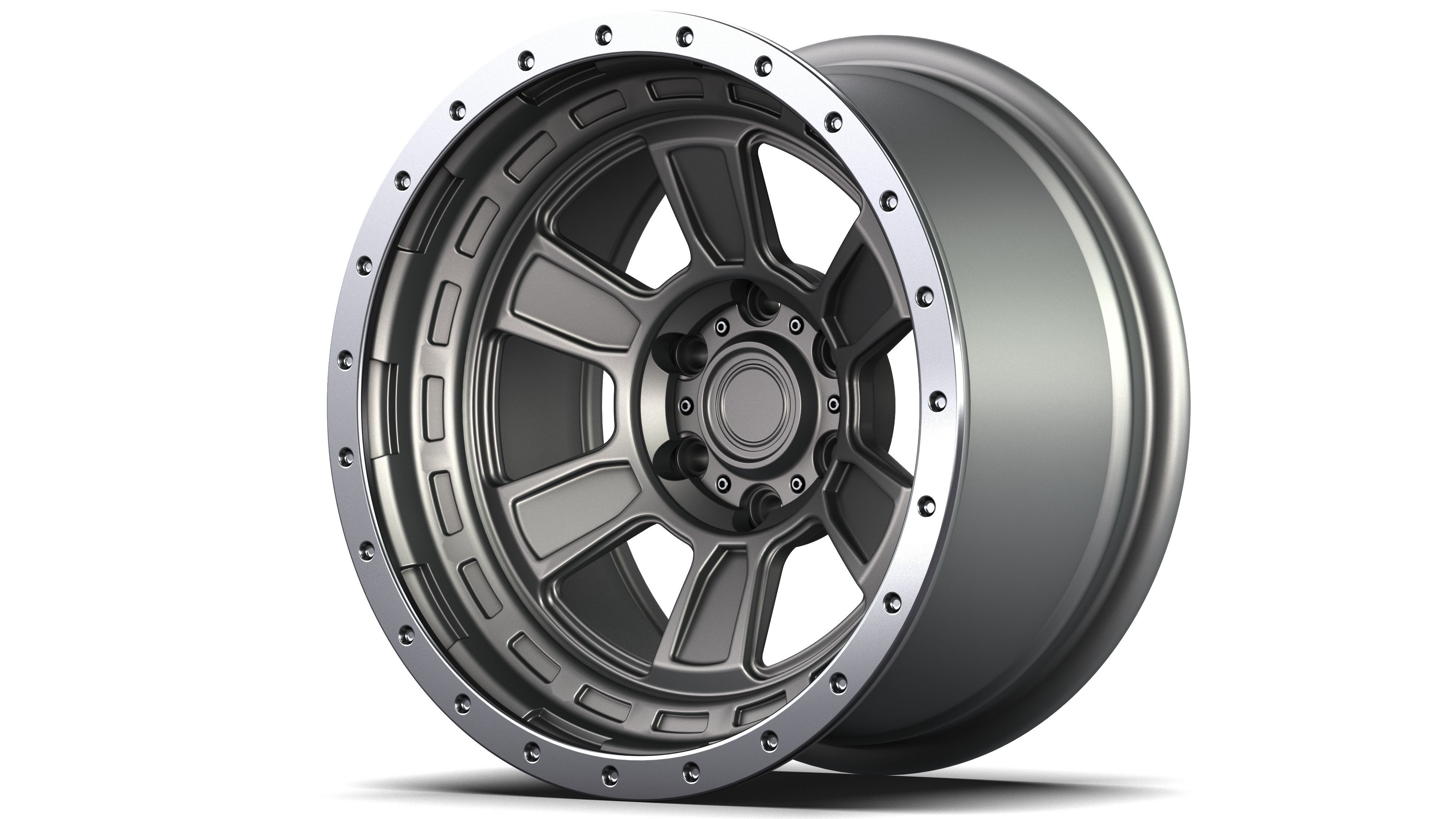 AVS Rhino II 6x6 Wheels 3D model_6